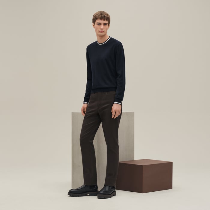 Marine "Rayures & Twist" Crewneck Sweater
