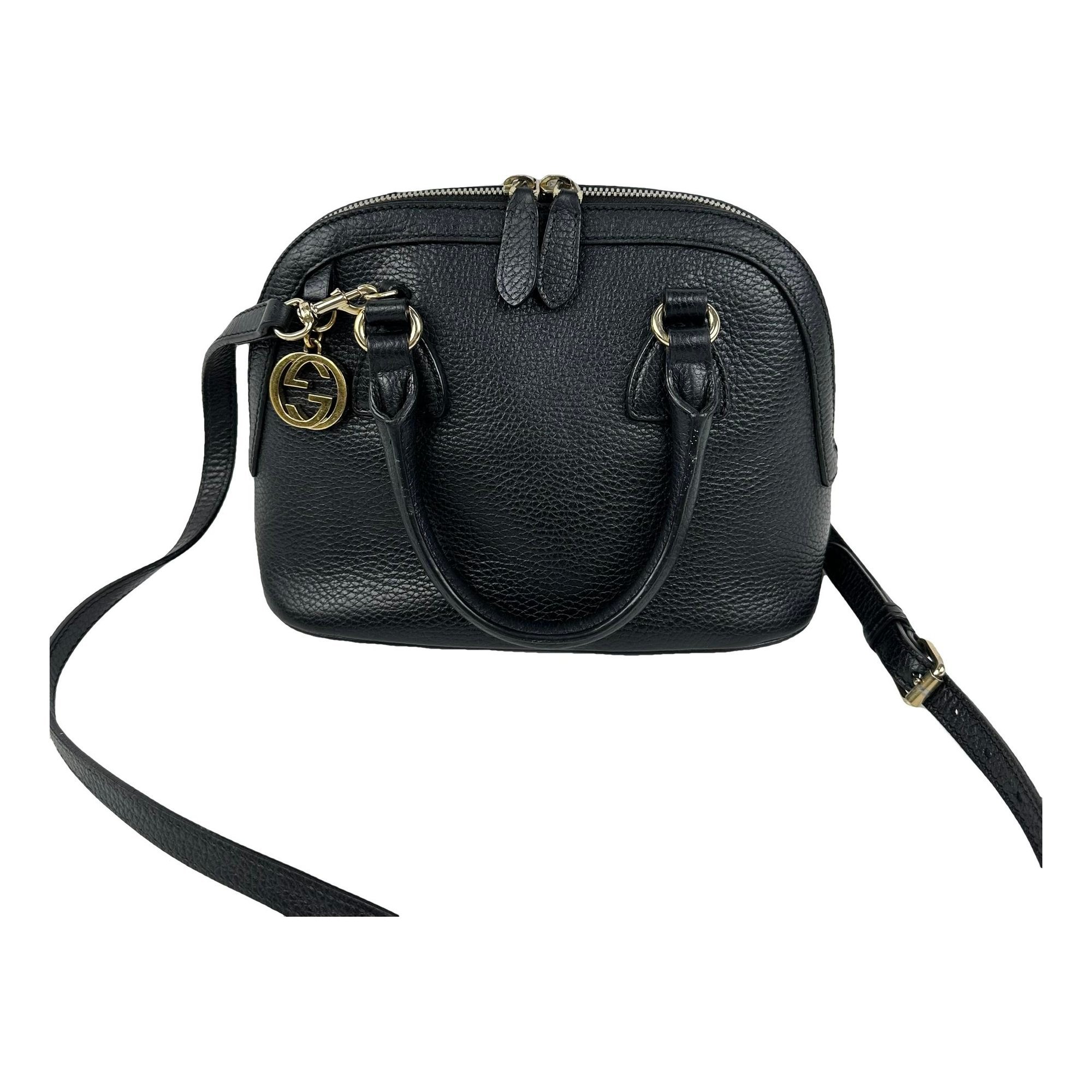 Dôme leather handbag