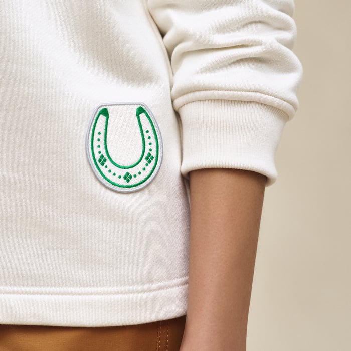 Blanc Cassé Sweatshirt With Patch
