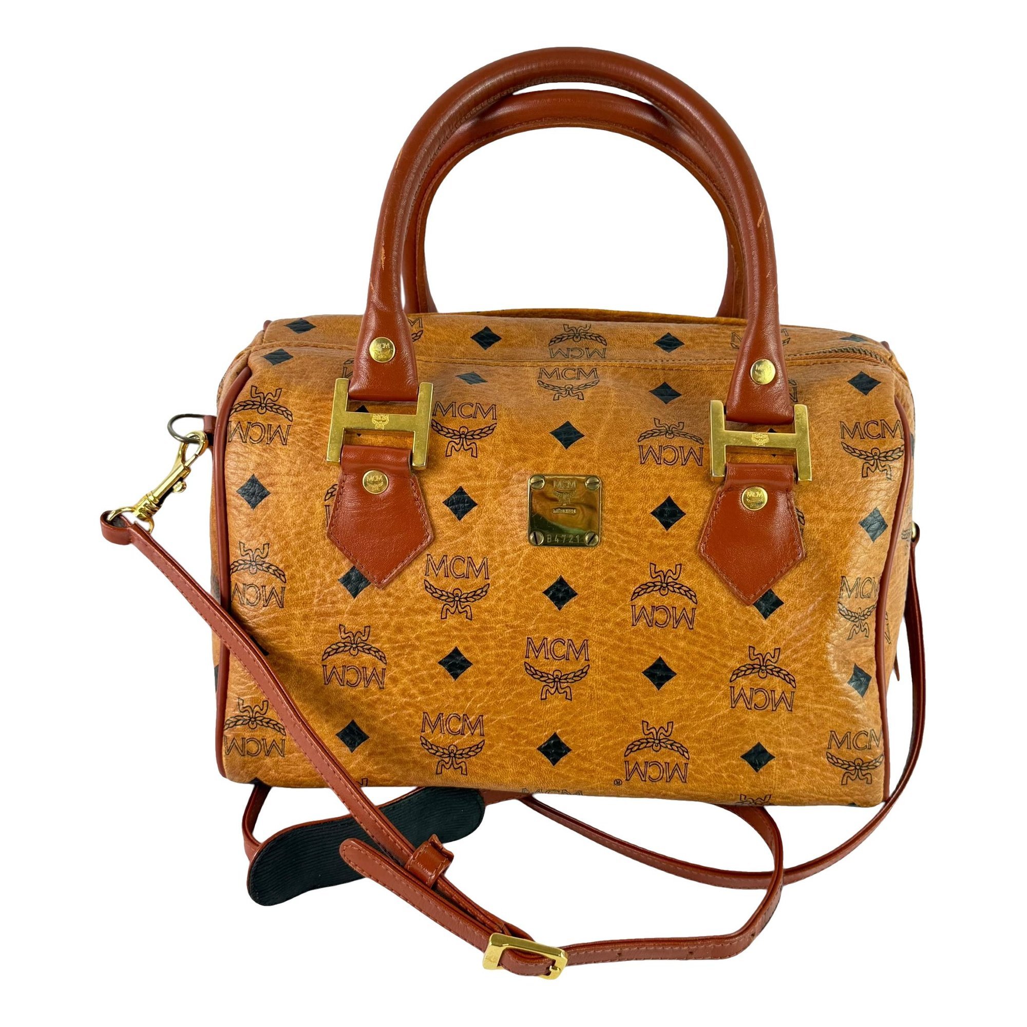 Boston leather handbag