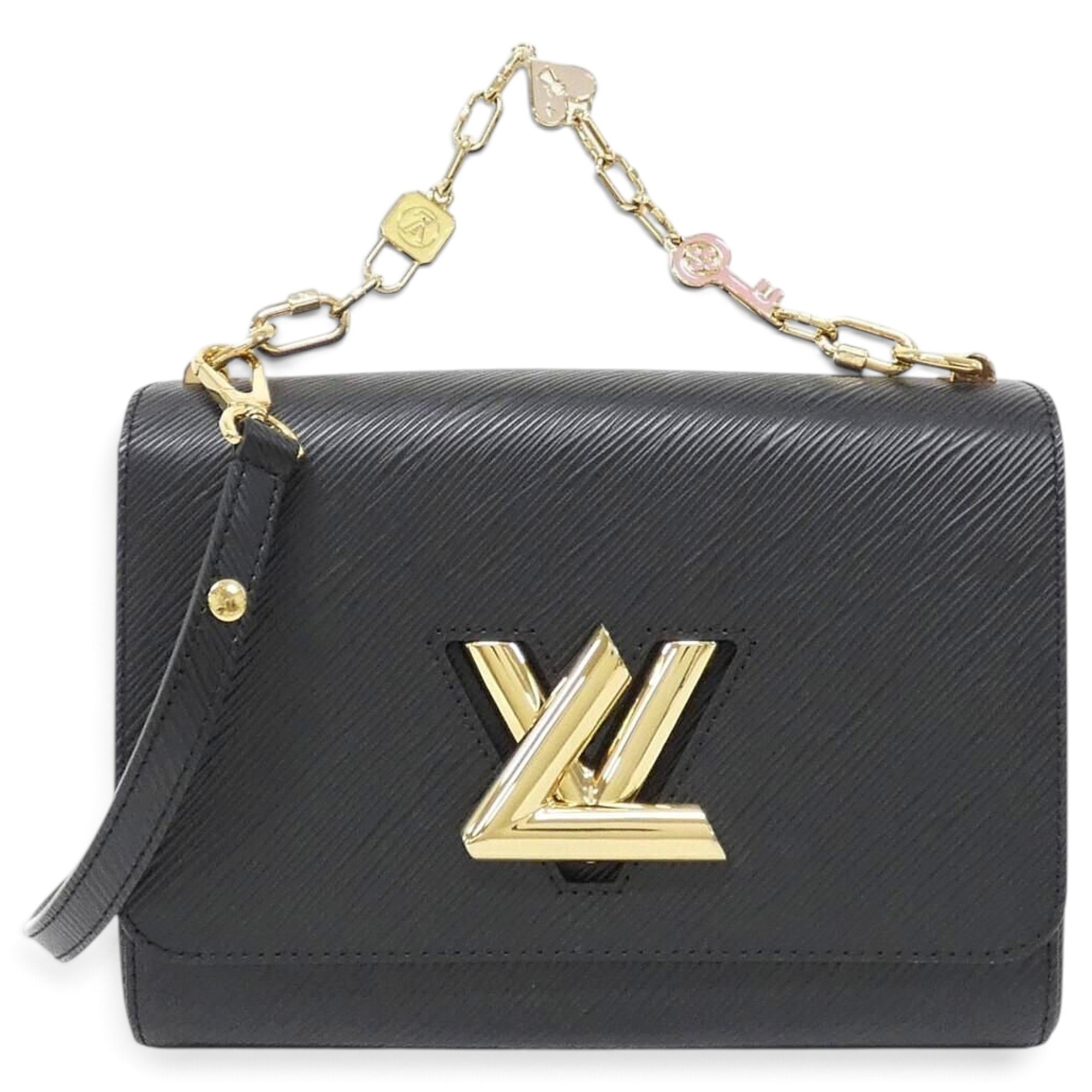 Twist leather handbag