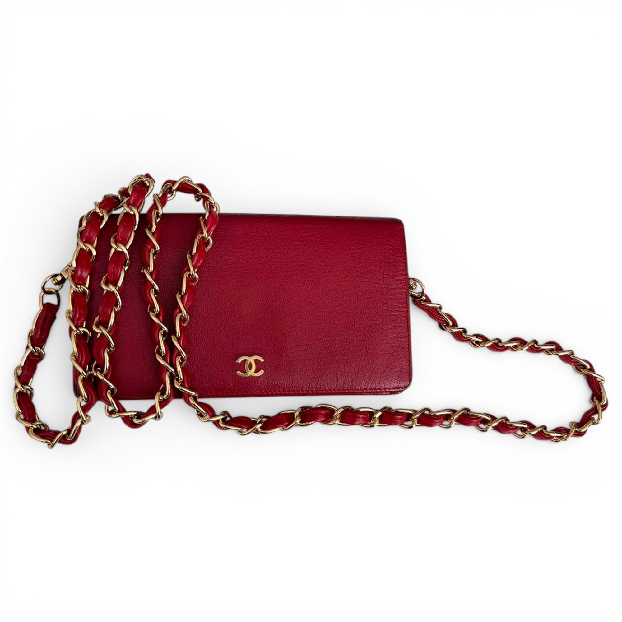 Wallet On Chain Timeless/Classique leather crossbody bag
