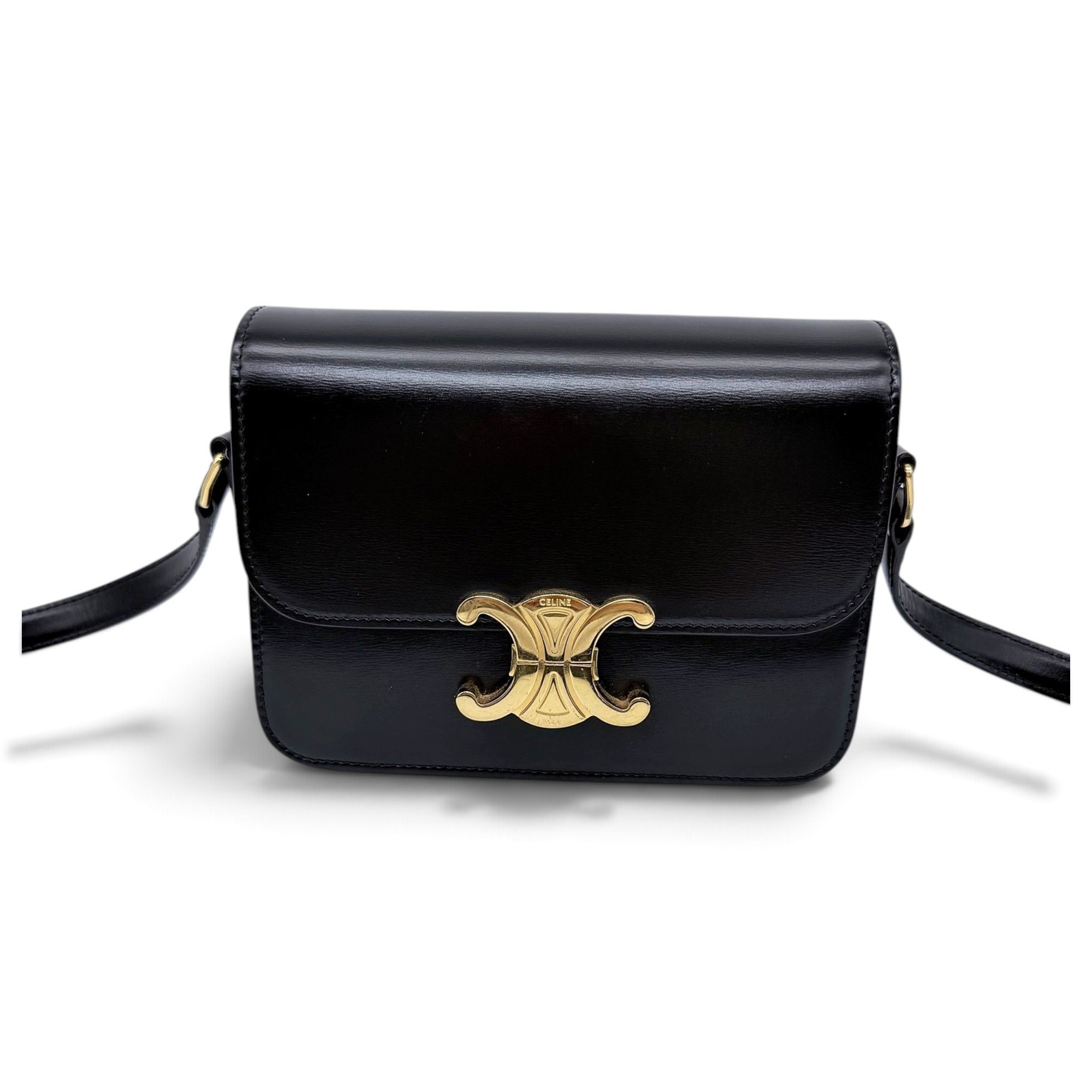Triomphe leather handbag