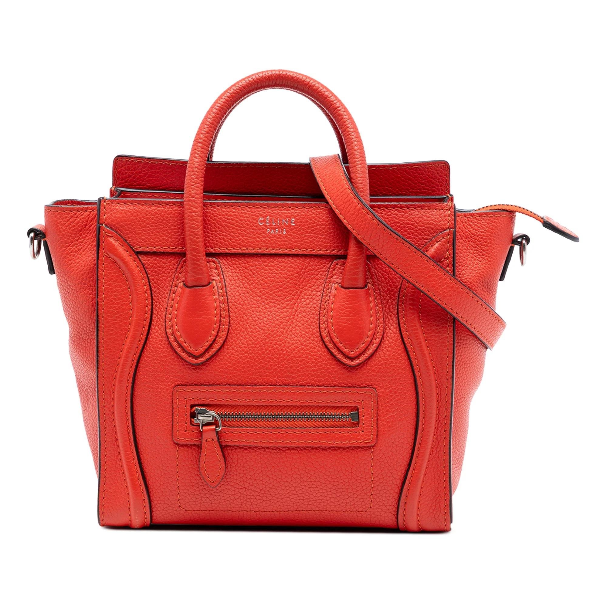 Luggage pony-style calfskin handbag