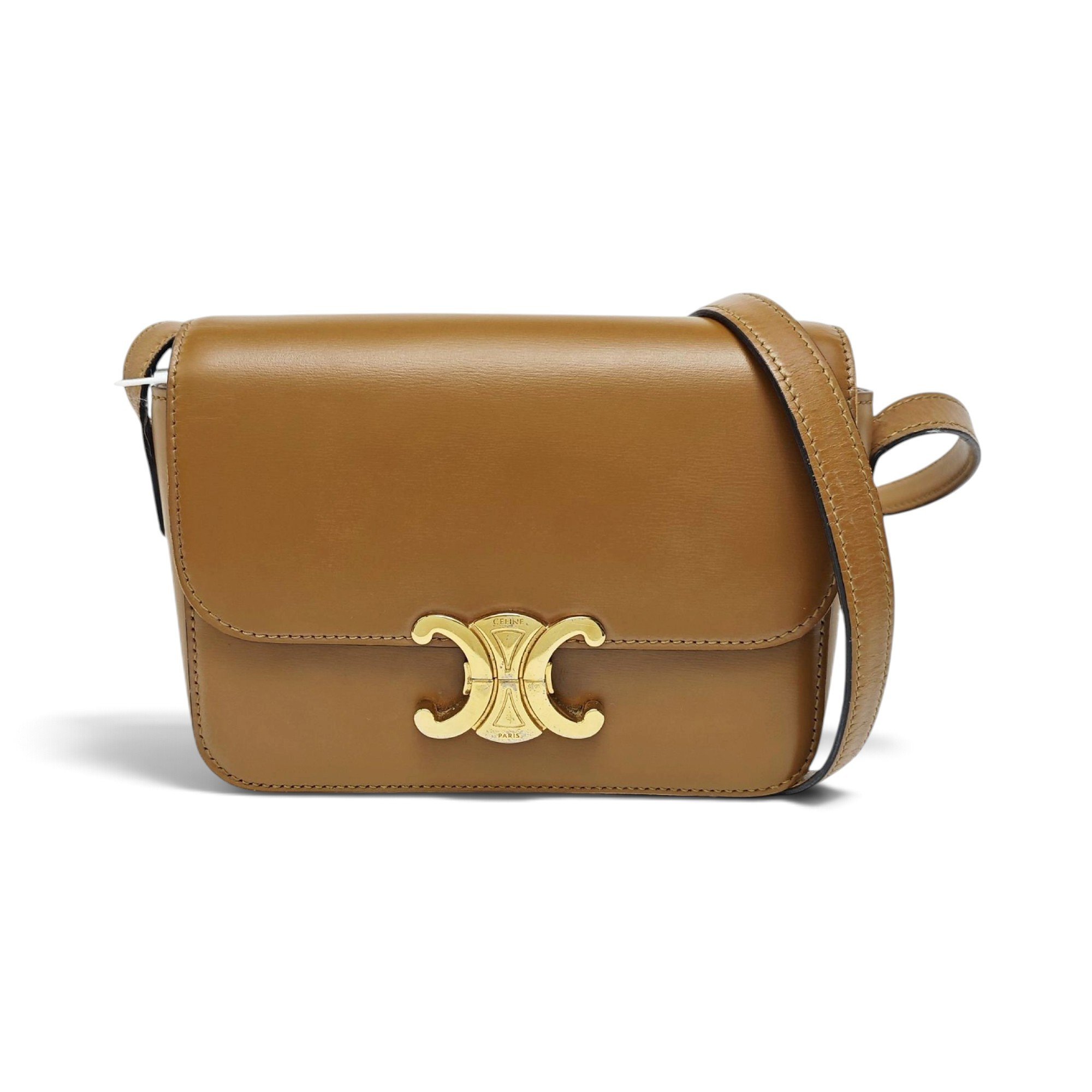 Triomphe leather crossbody bag