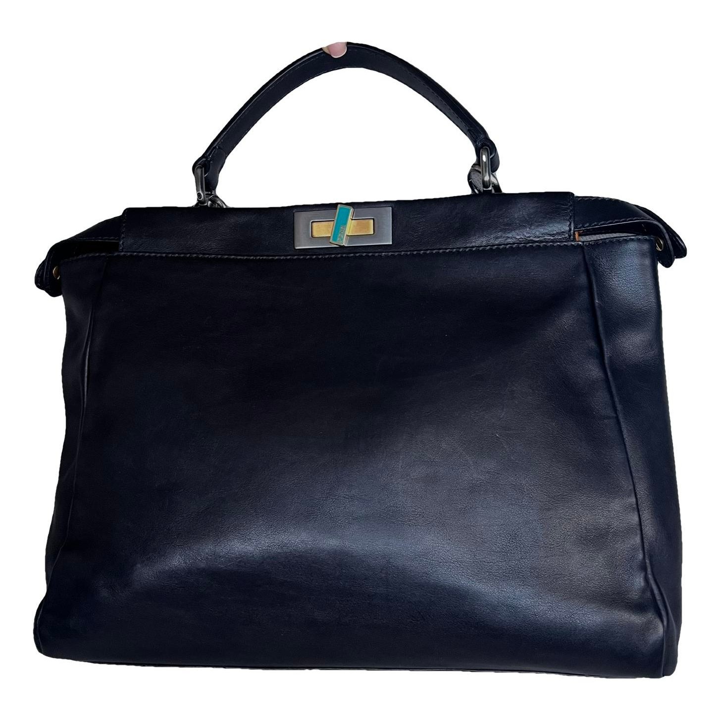 Peekaboo leather handbag