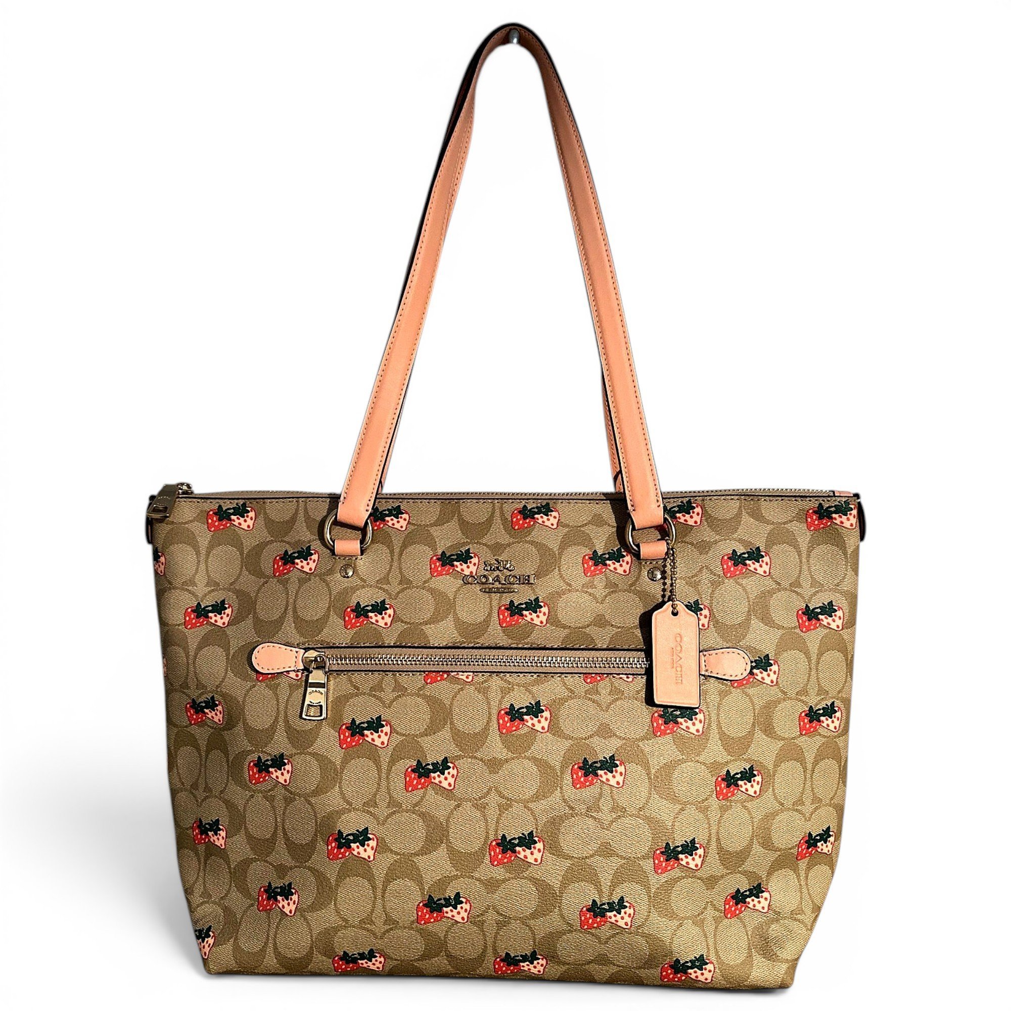CITY ZIP TOTE leather tote