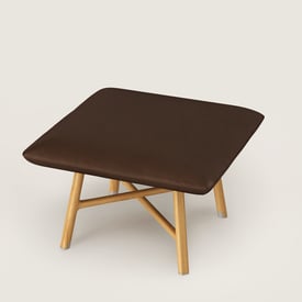 Les Necessaires d'Hermès "carre d'assise" low stool, high model