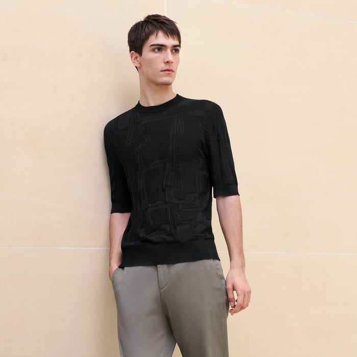 Noir "Jeu De Points Harnais" Crewneck Sweater