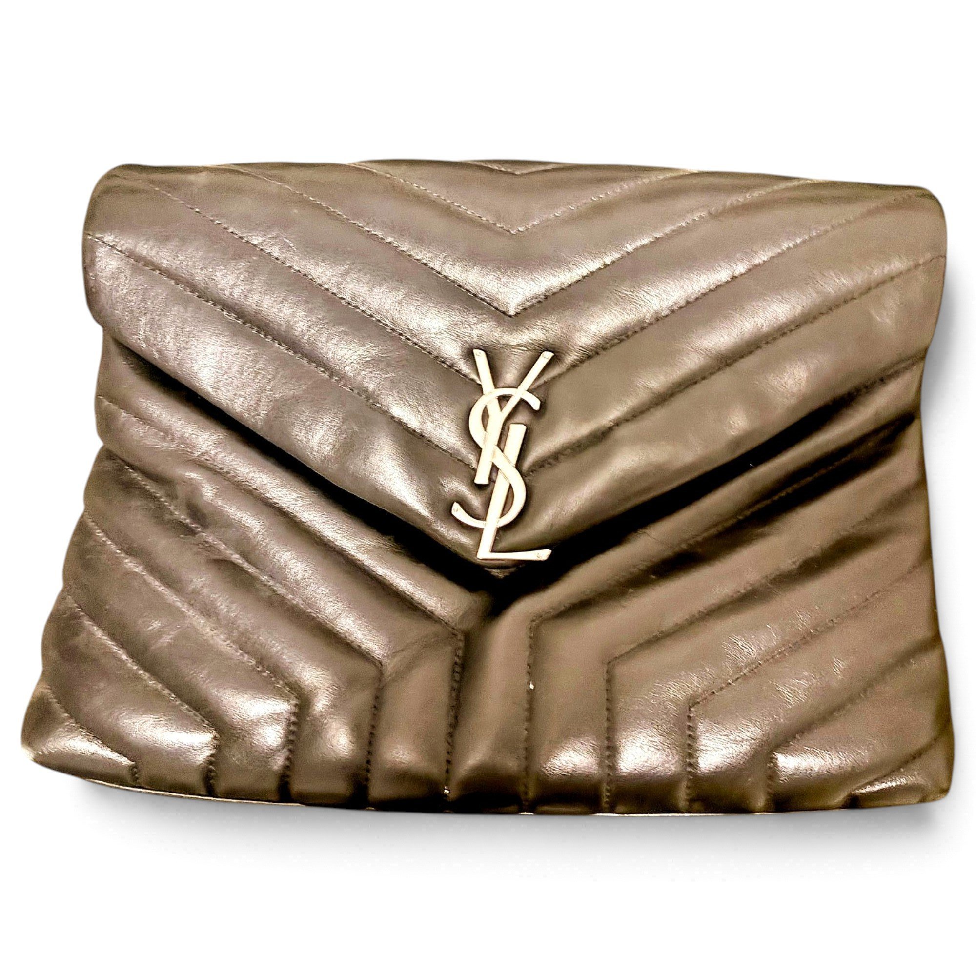Loulou Puffer patent leather handbag