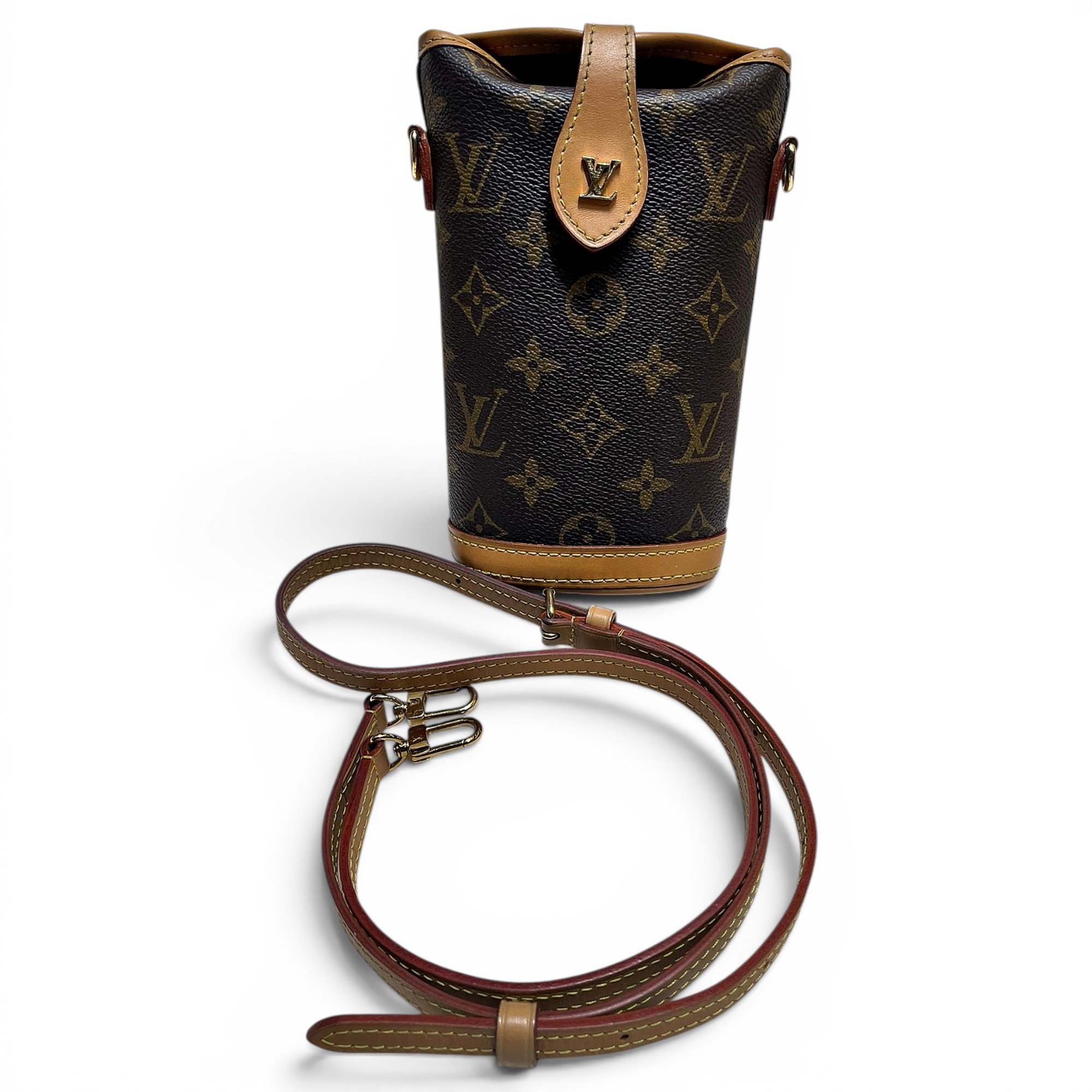 Fold leather handbag