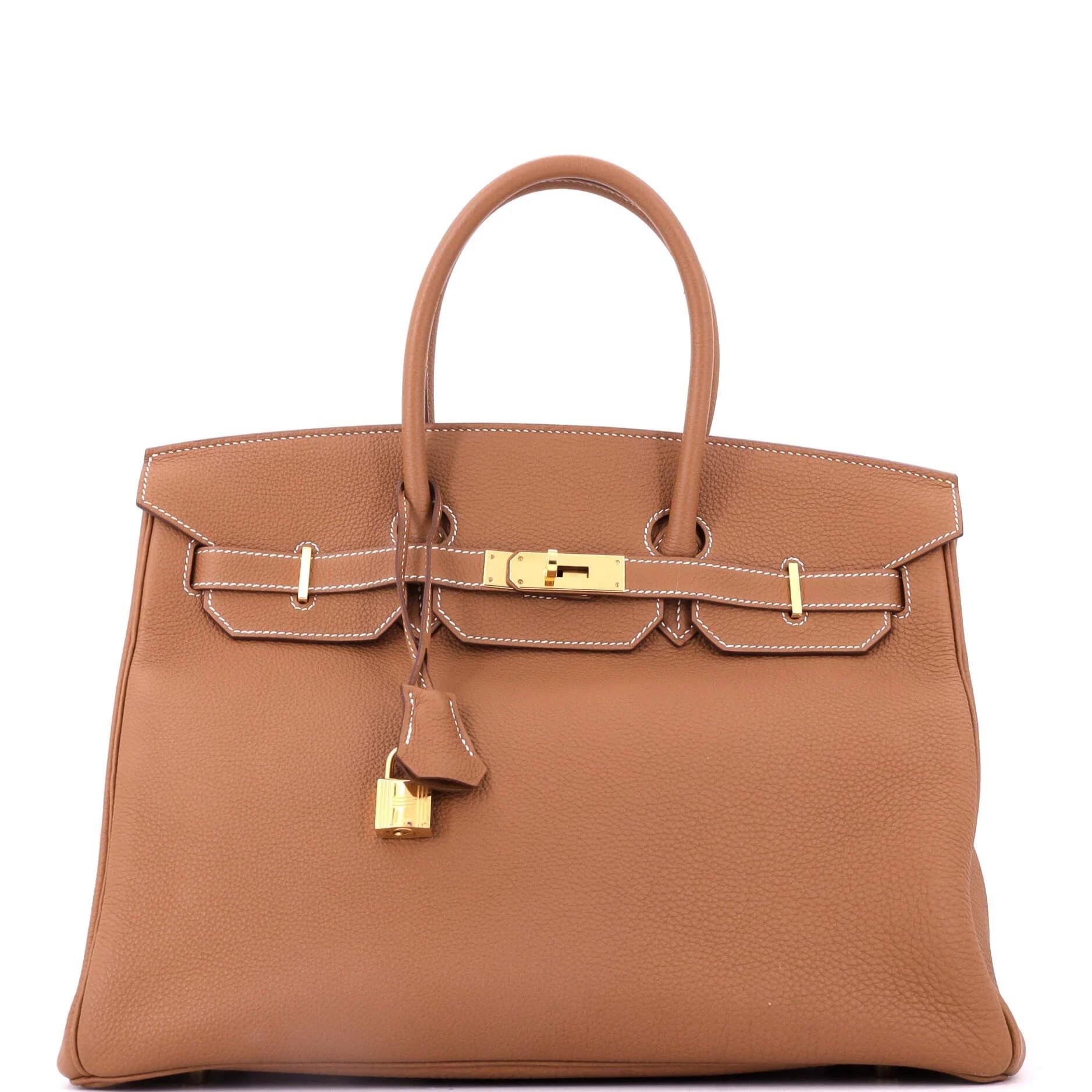 Birkin 35 leather tote