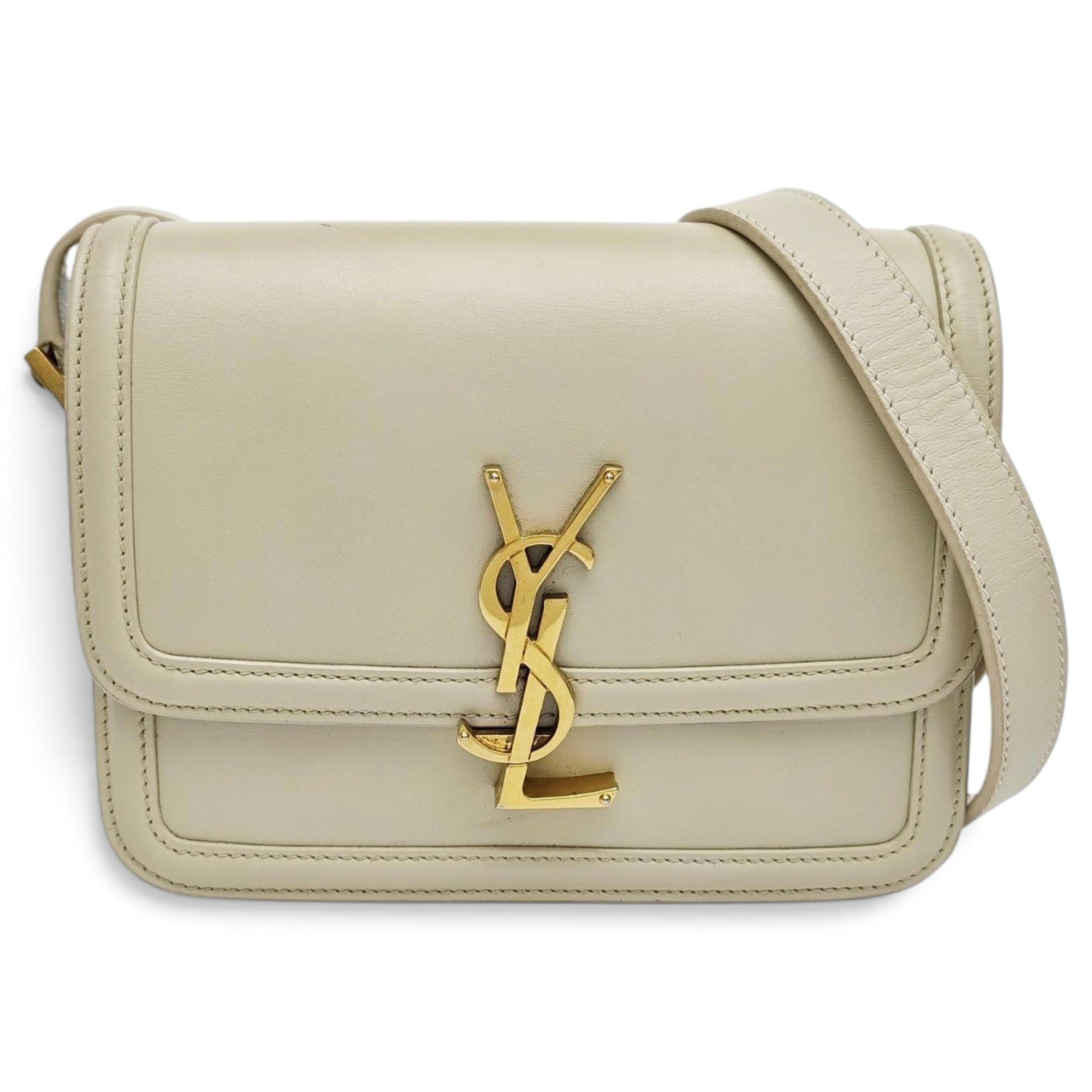 Solférino leather handbag