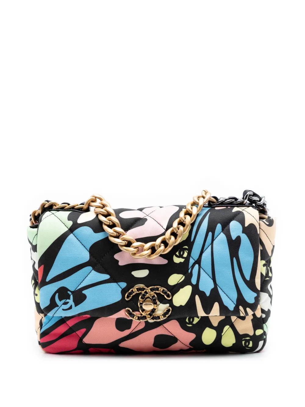 2021-2026 Medium Printed Canvas 19 Flap satchel