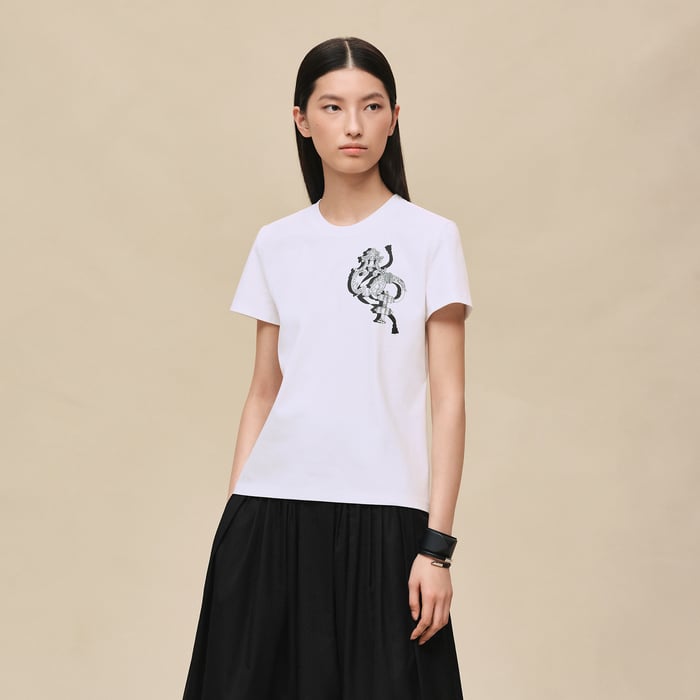 Blanc Printed Straight T-shirt