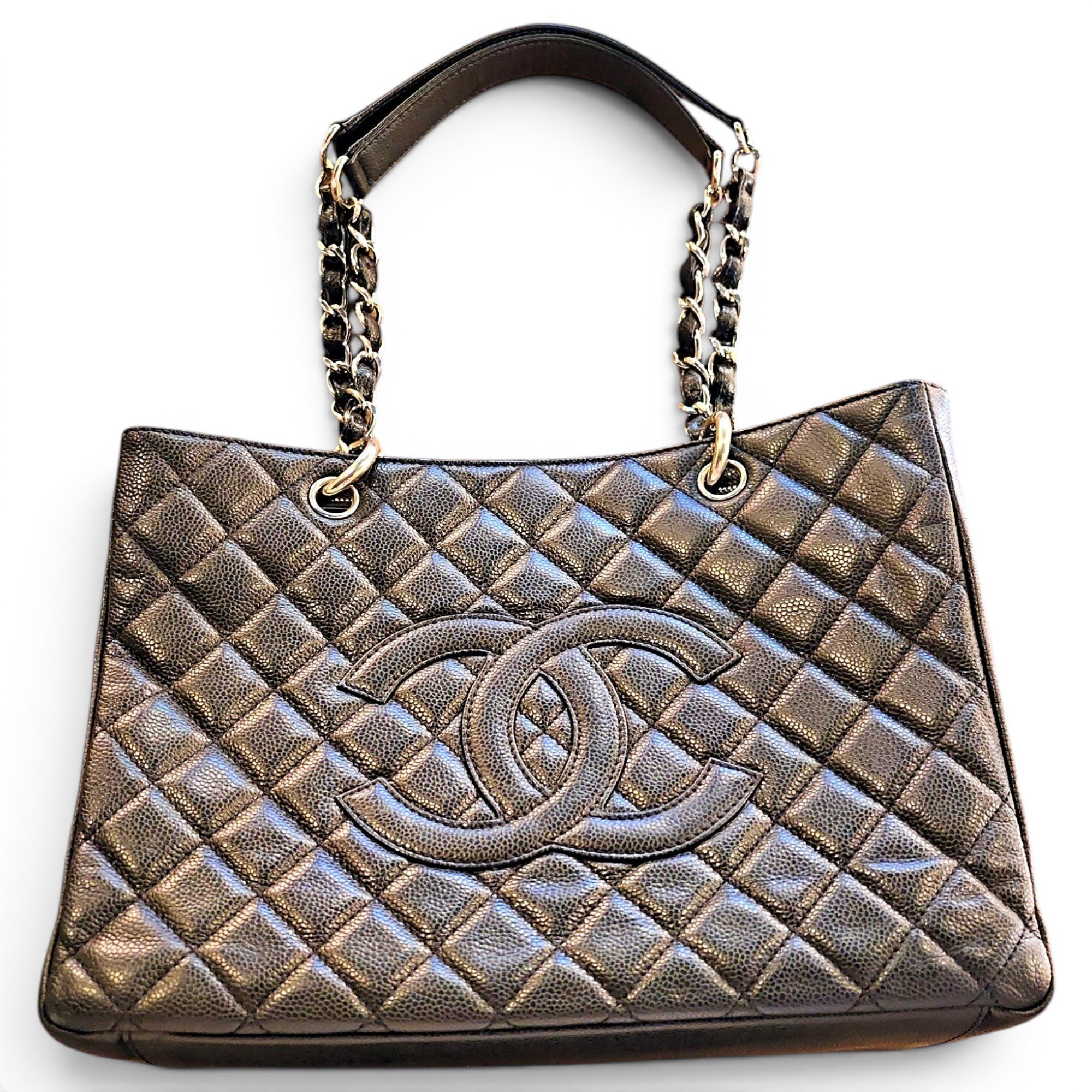 Grand shopping leather tote