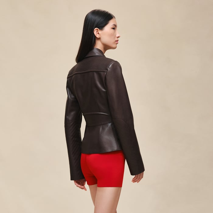 Marron Ébène Veste Équestre