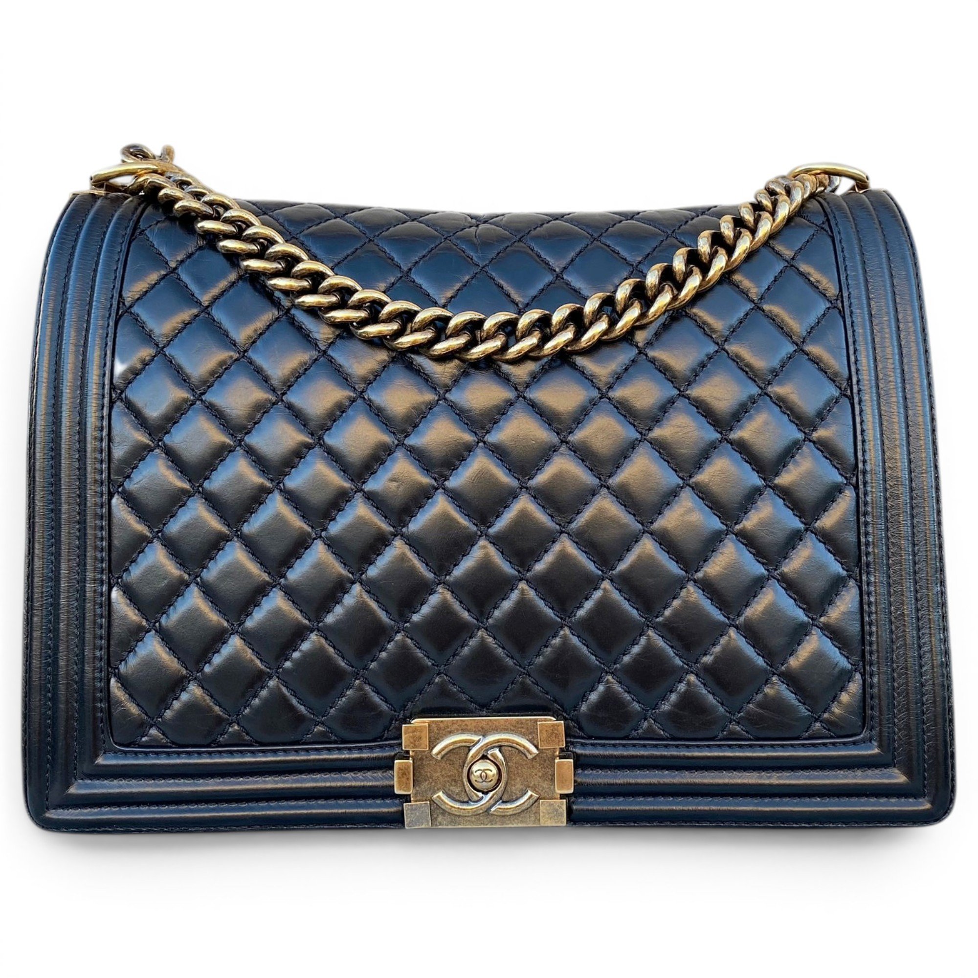 Boy leather crossbody bag