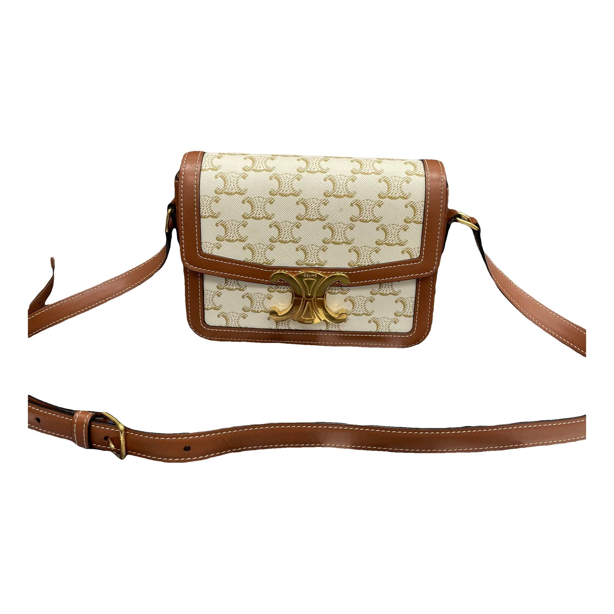 Triomphe leather handbag