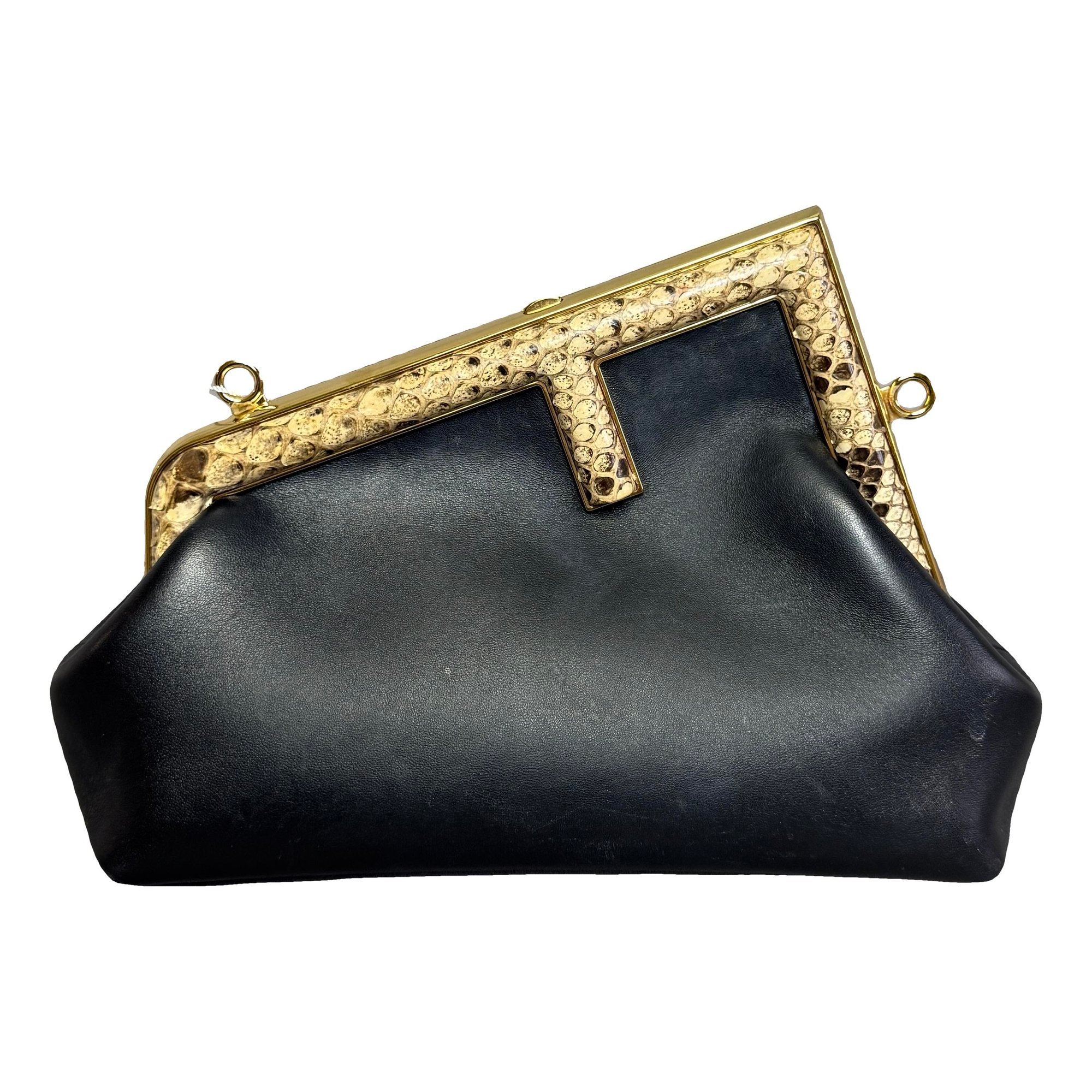 First leather handbag