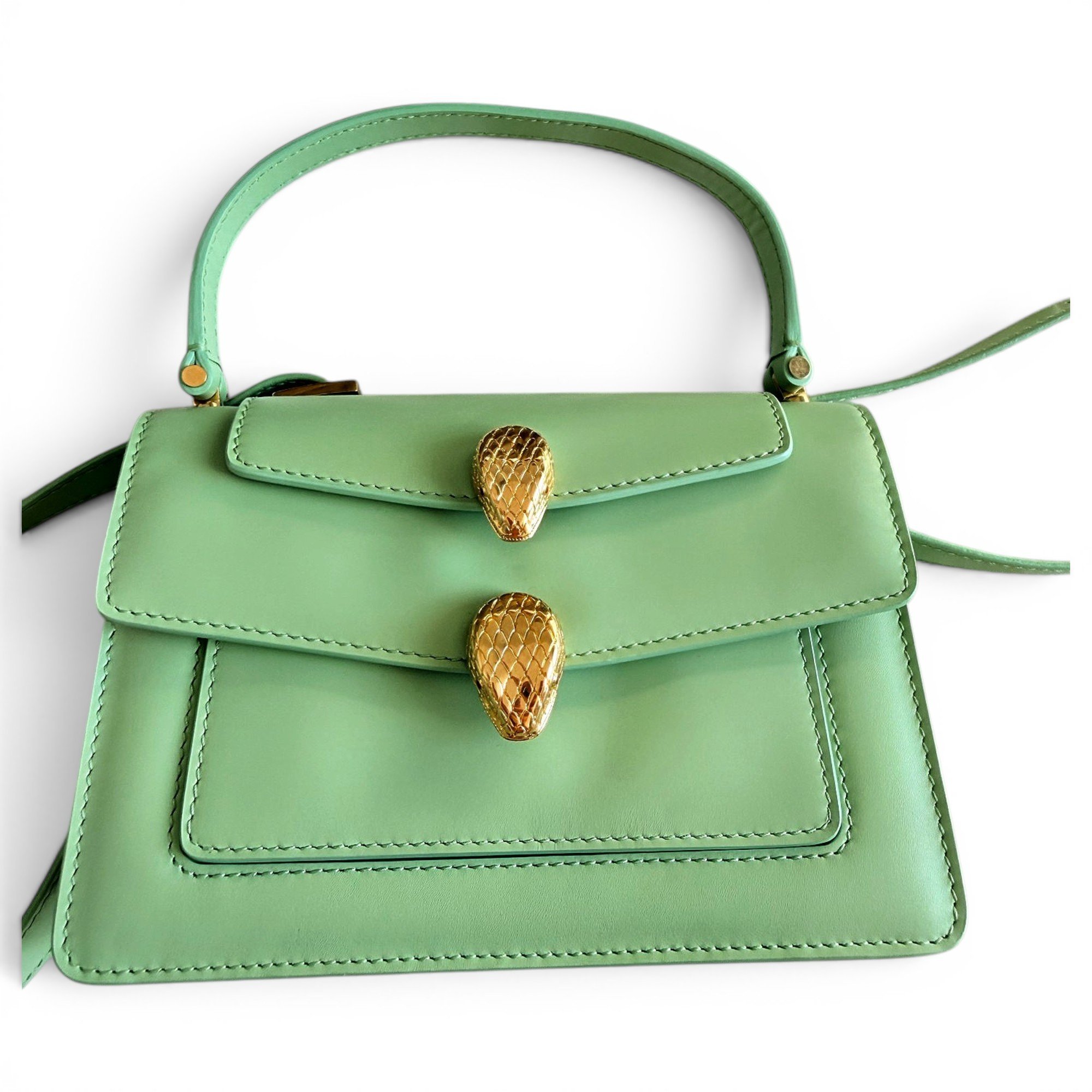 Serpenti leather bag