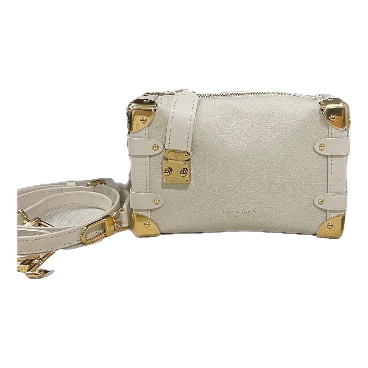 Side Trunk leather handbag