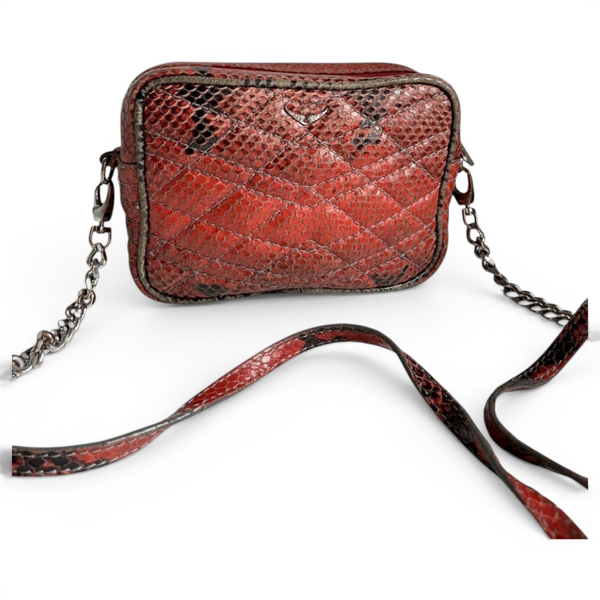 Rock leather crossbody bag