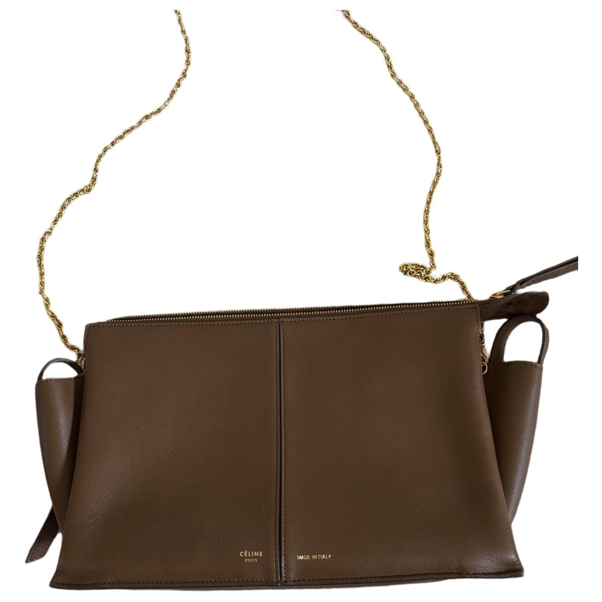 Tri-Fold leather tote