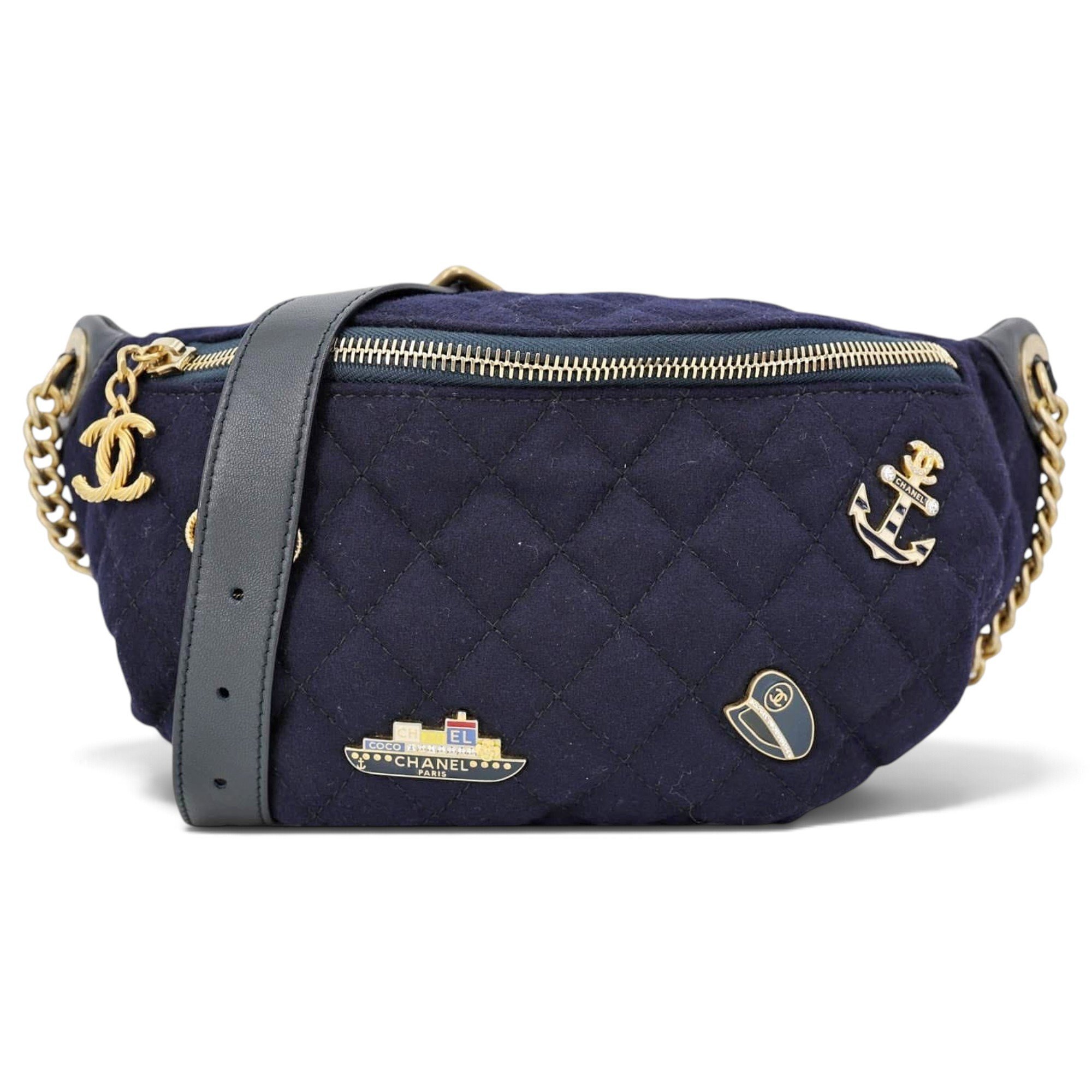 Wool crossbody bag