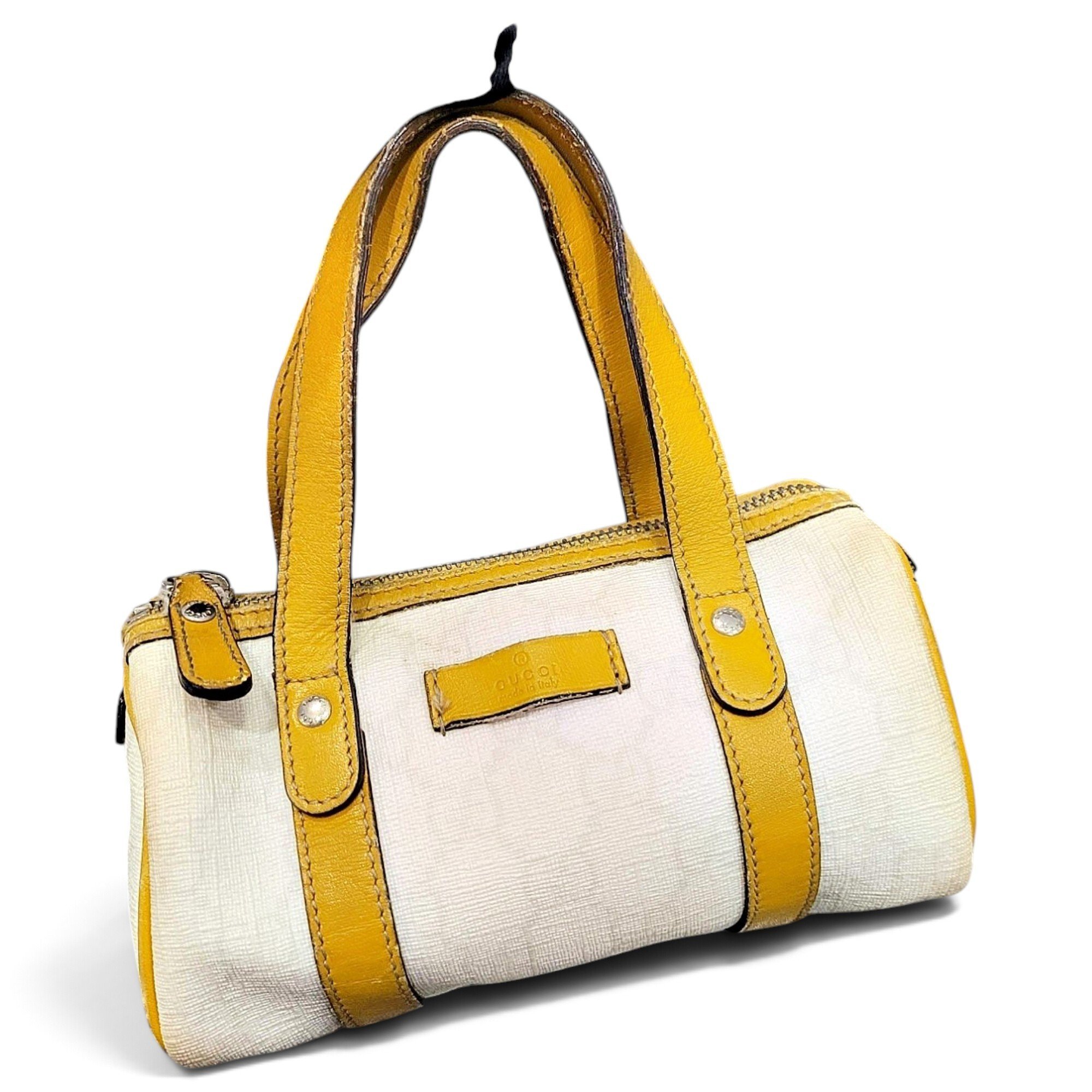 Ophidia Boston leather bowling bag