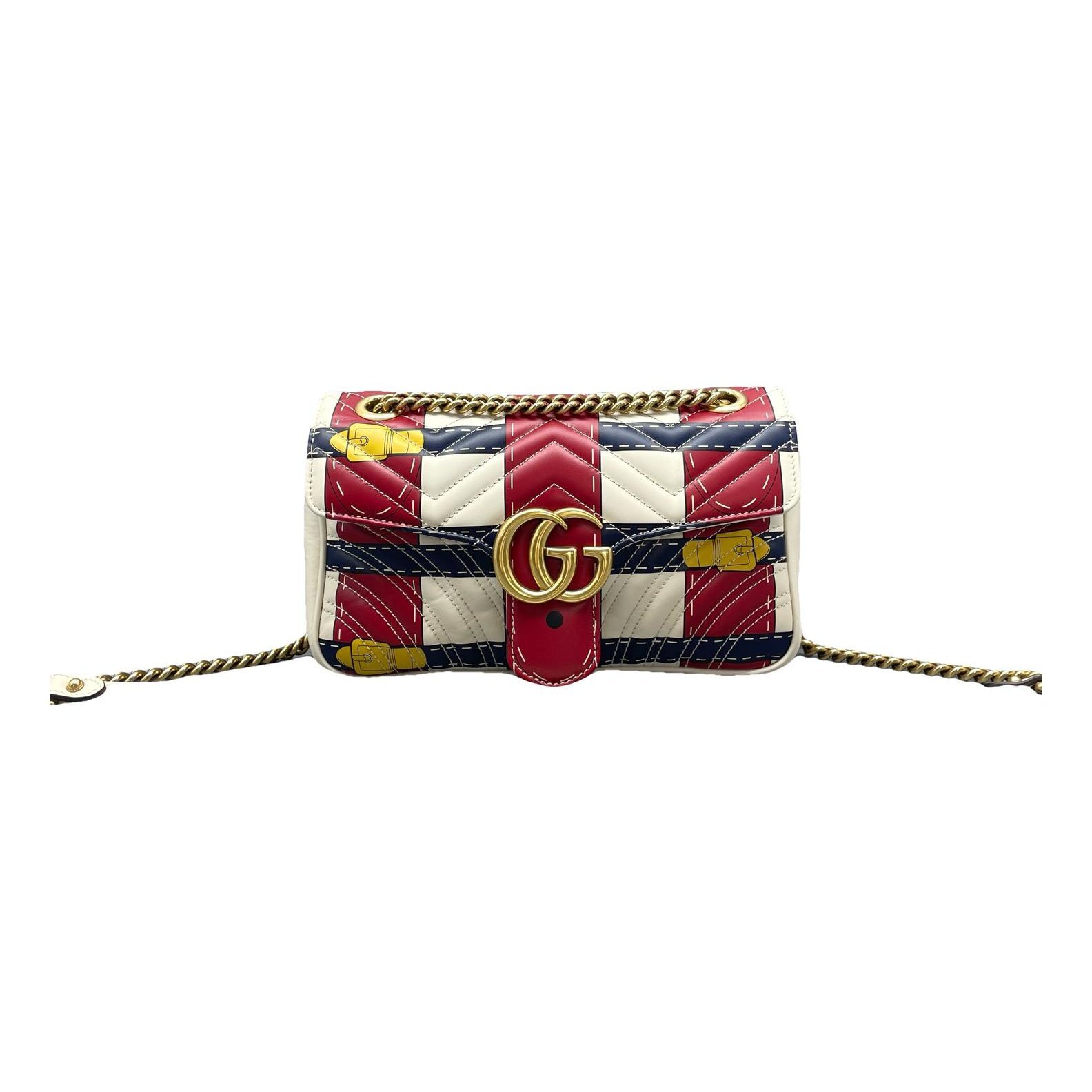 GG Marmont Flap leather handbag