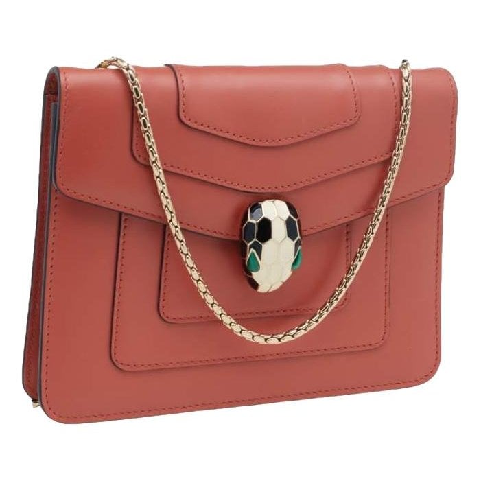 Serpenti leather handbag