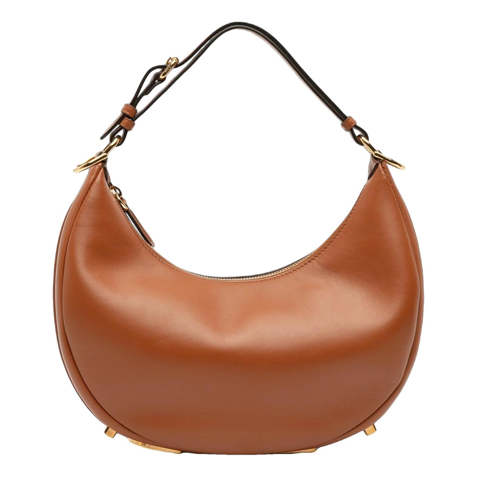 Fendigraphy leather handbag