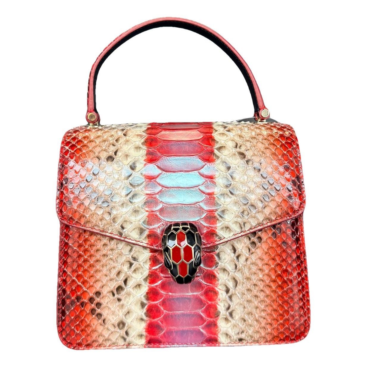 Serpenti leather handbag