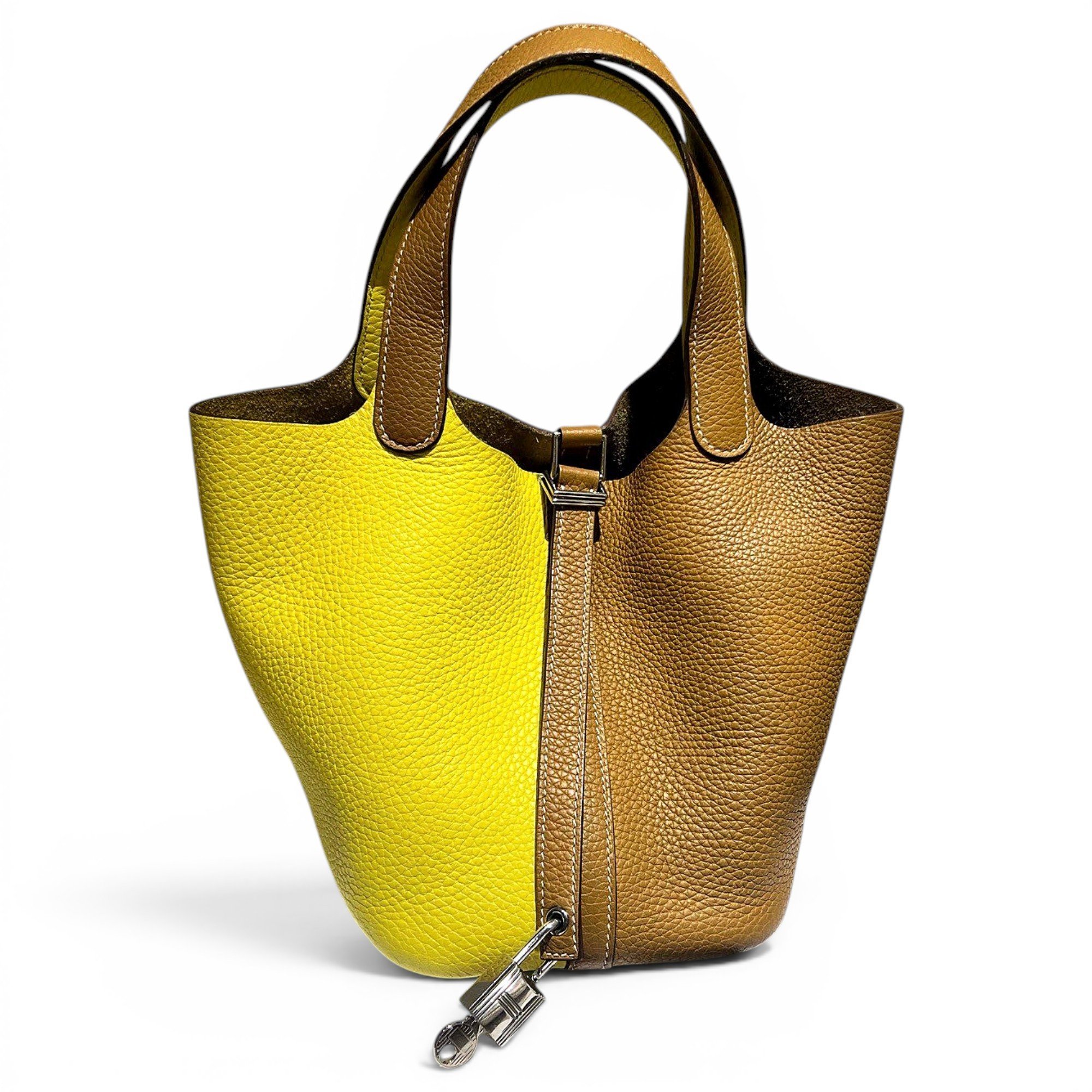 Picotin leather handbag