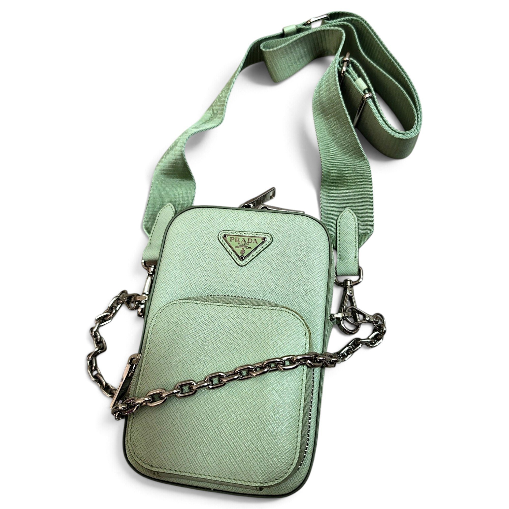 Prada Pocket leather crossbody bag