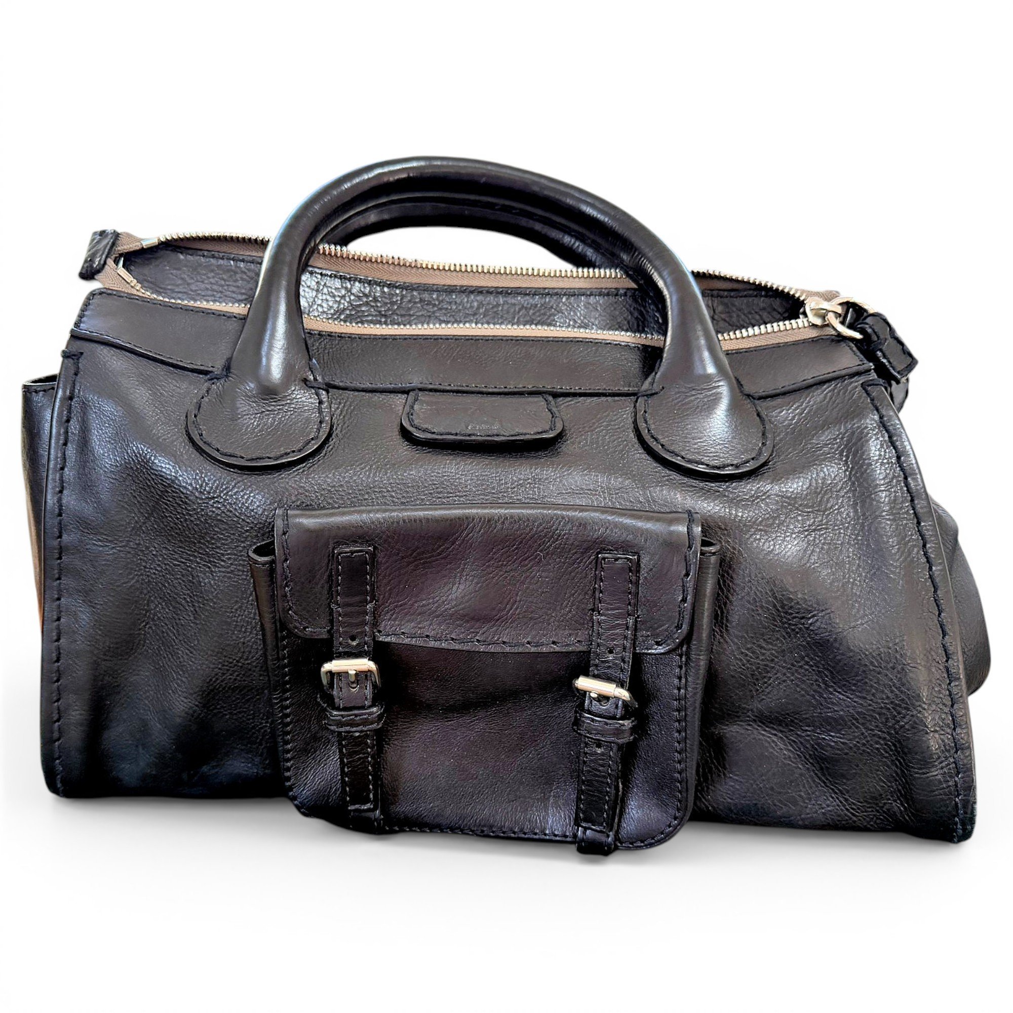 Edith leather satchel