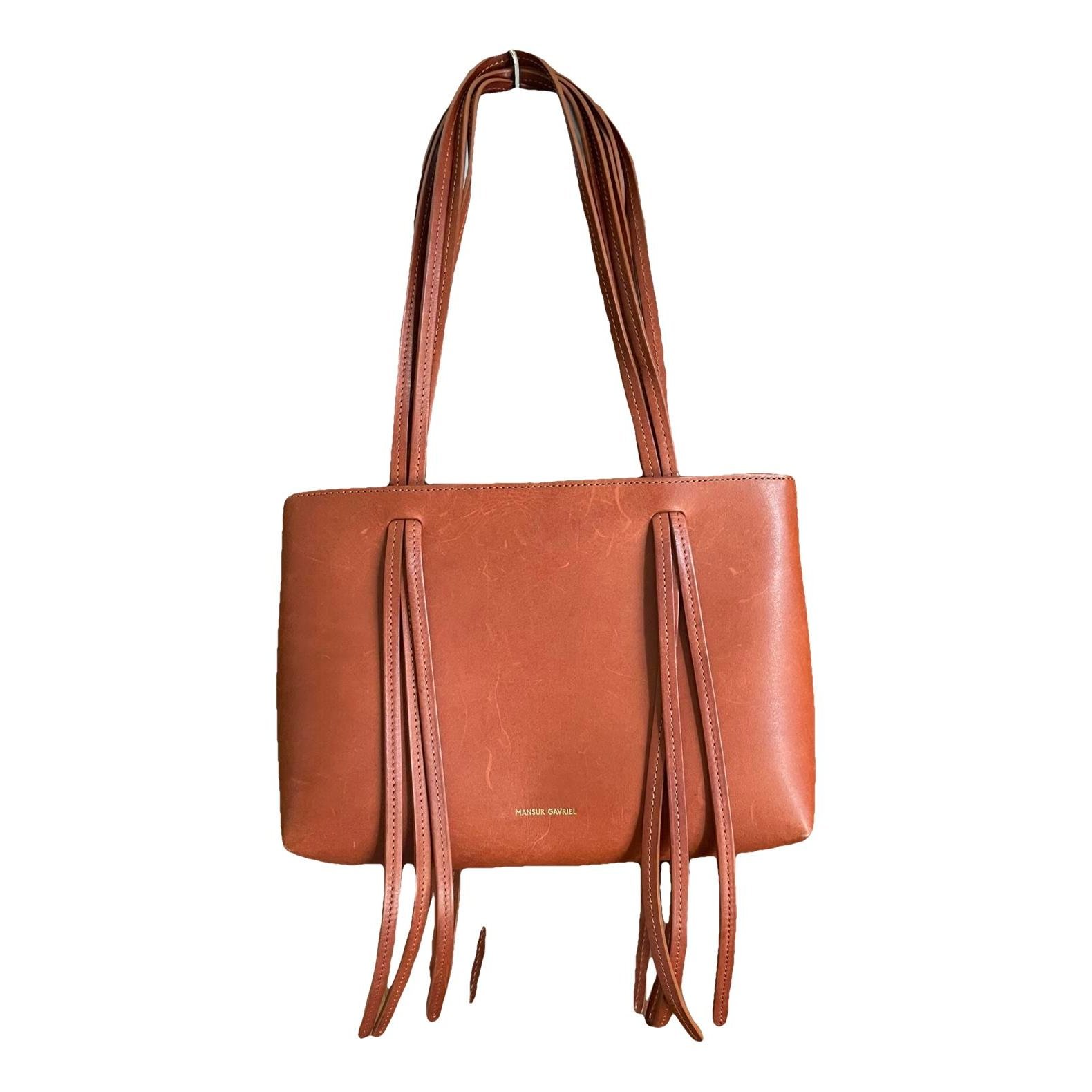 Vegan leather tote