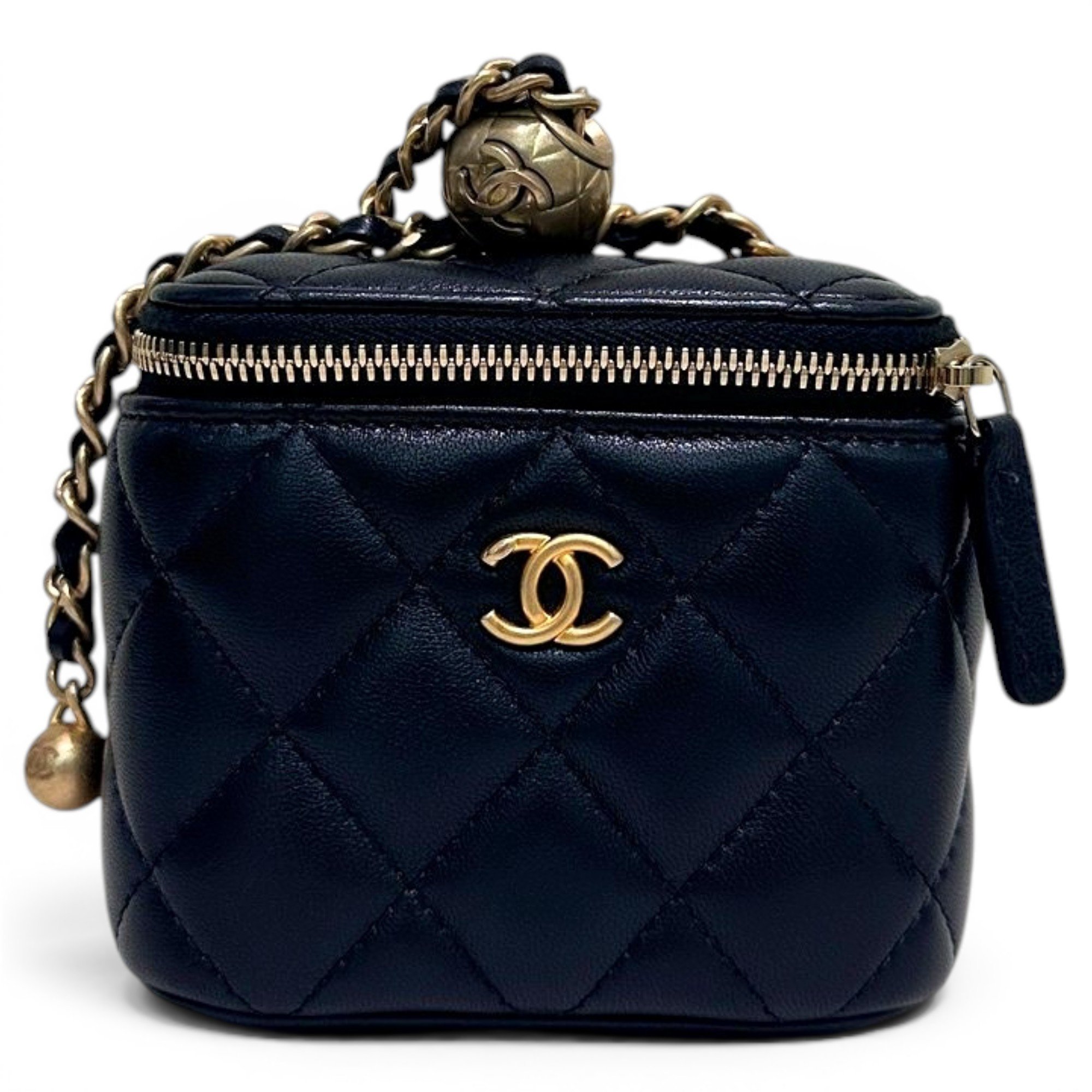 Trendy CC Vanity leather handbag