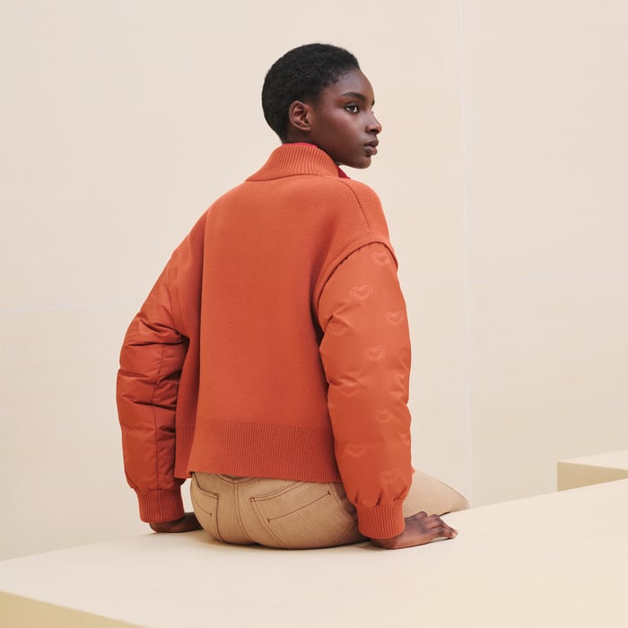 Orange Canyon "Effet Kaleidoscope" Zipped Jacket