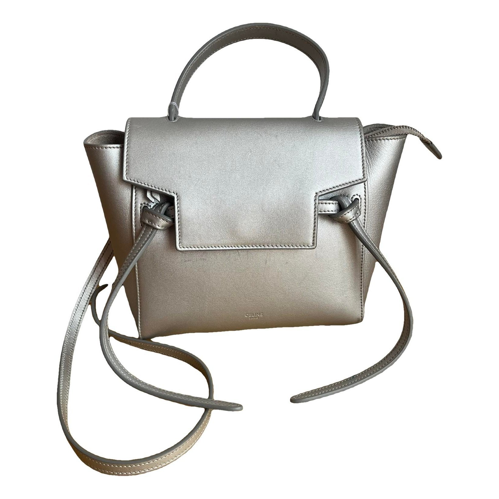 Belt leather handbag