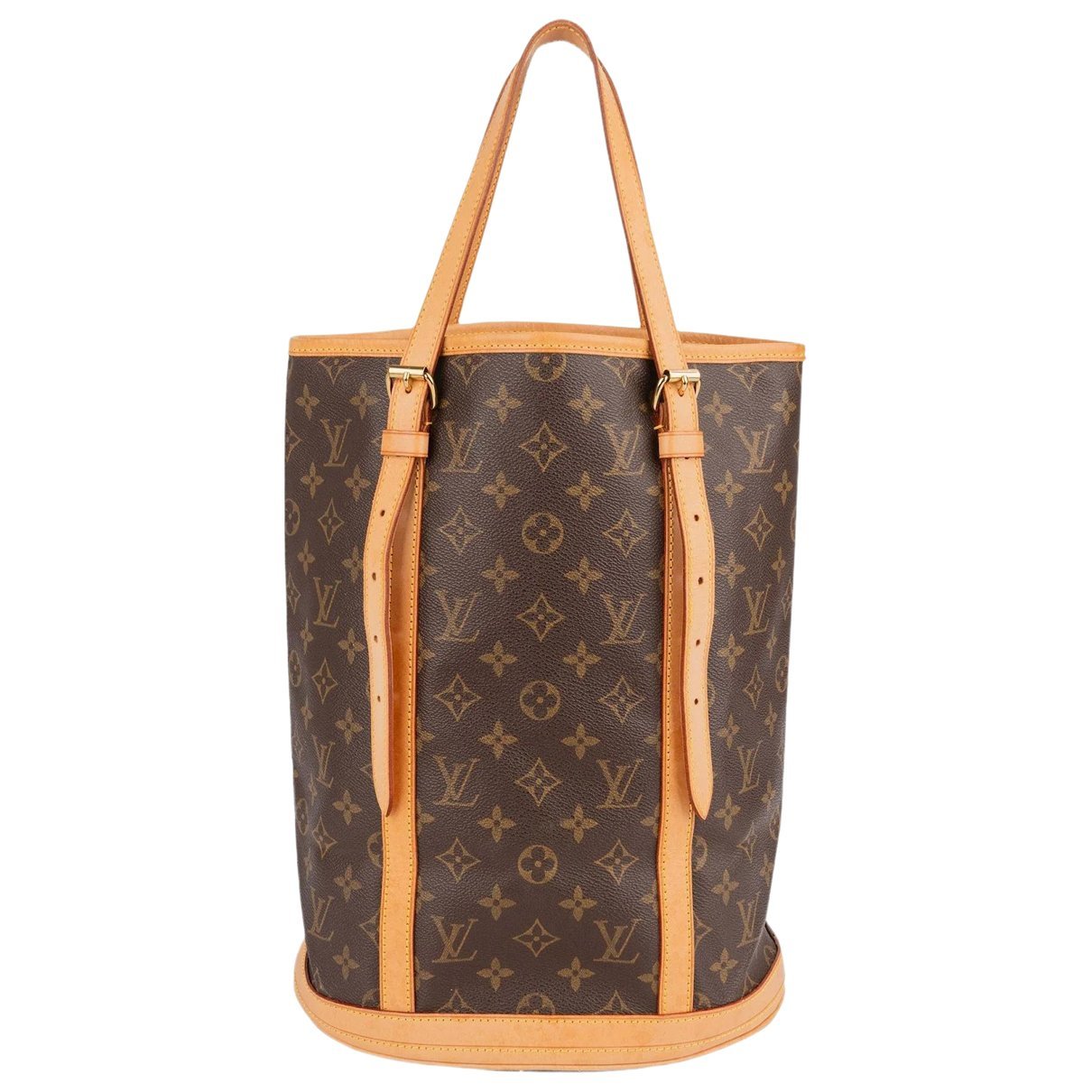 Bucket leather handbag