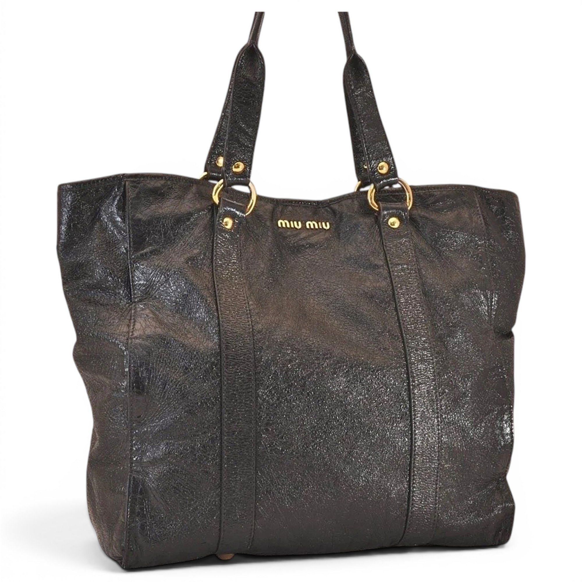 Leather tote