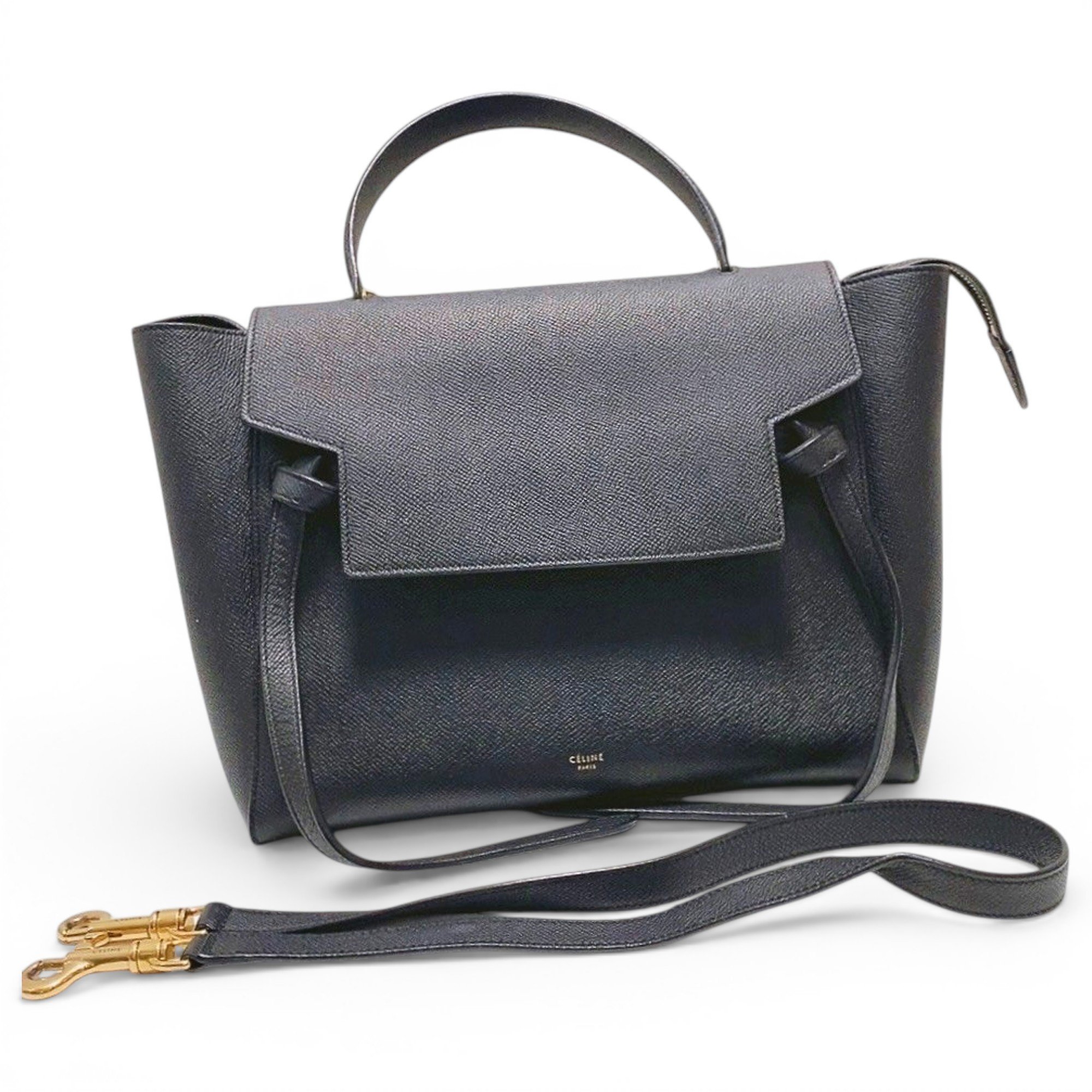 Belt leather handbag