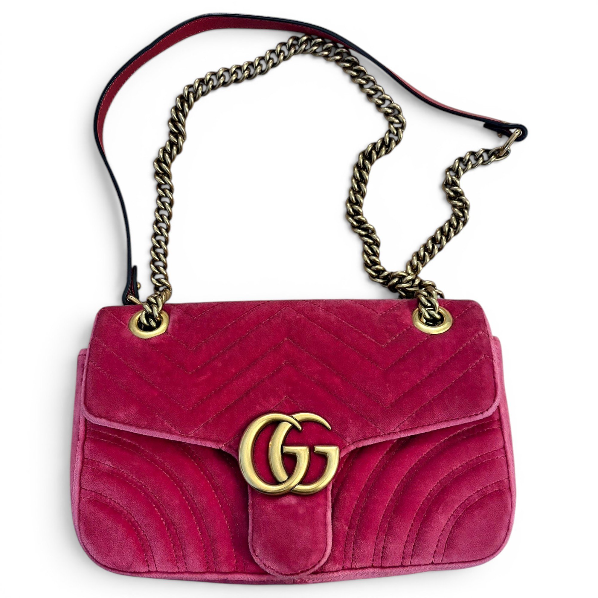 GG Marmont velvet crossbody bag