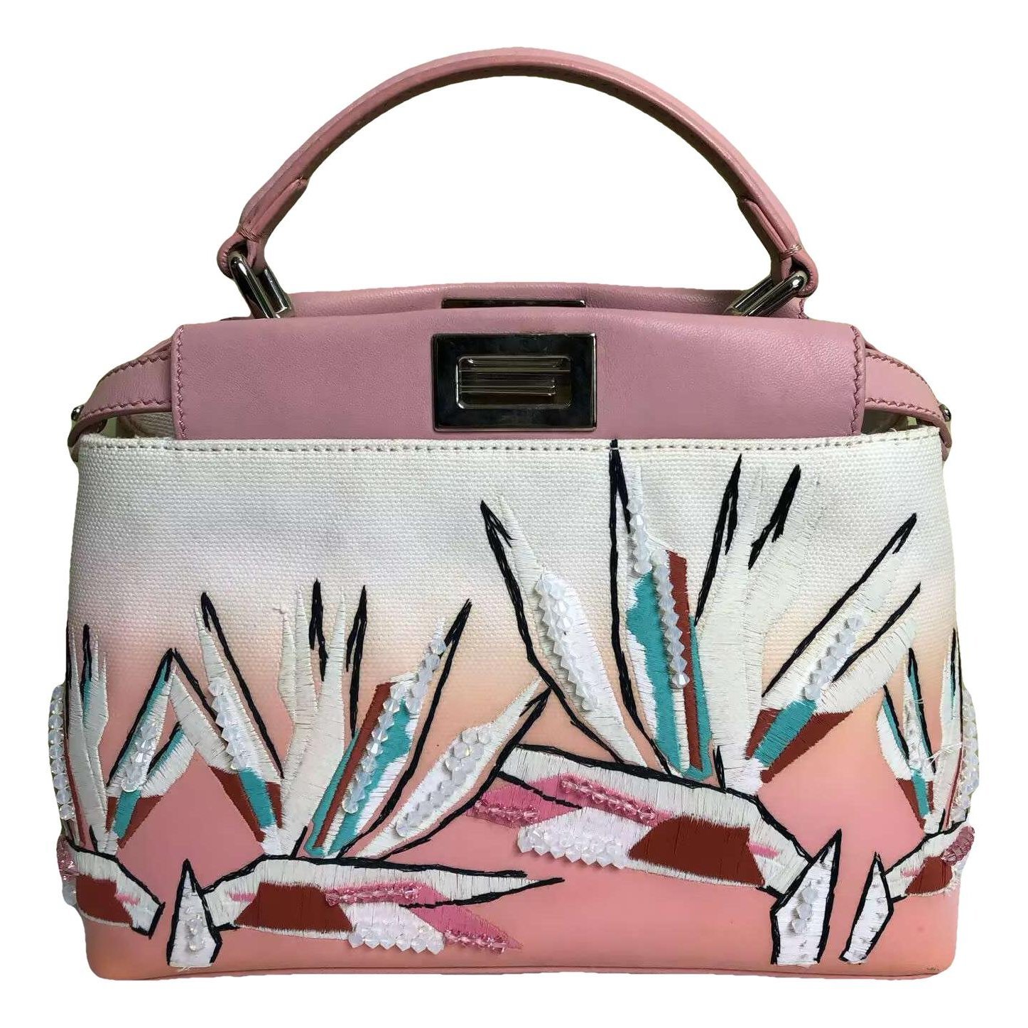 Peekaboo leather handbag