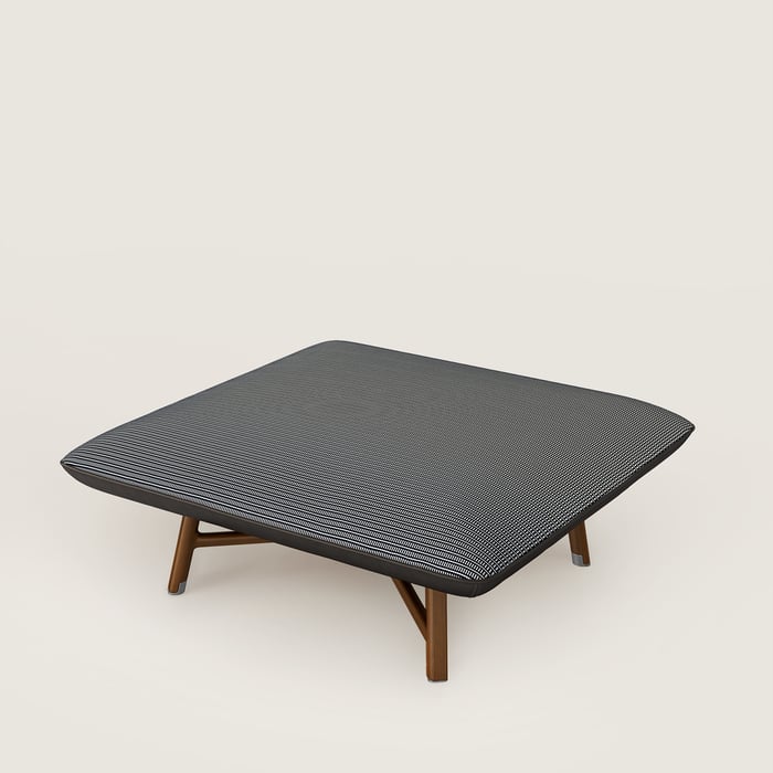 Les Necessaires d'Hermès "carre d'assise" low stool, medium model