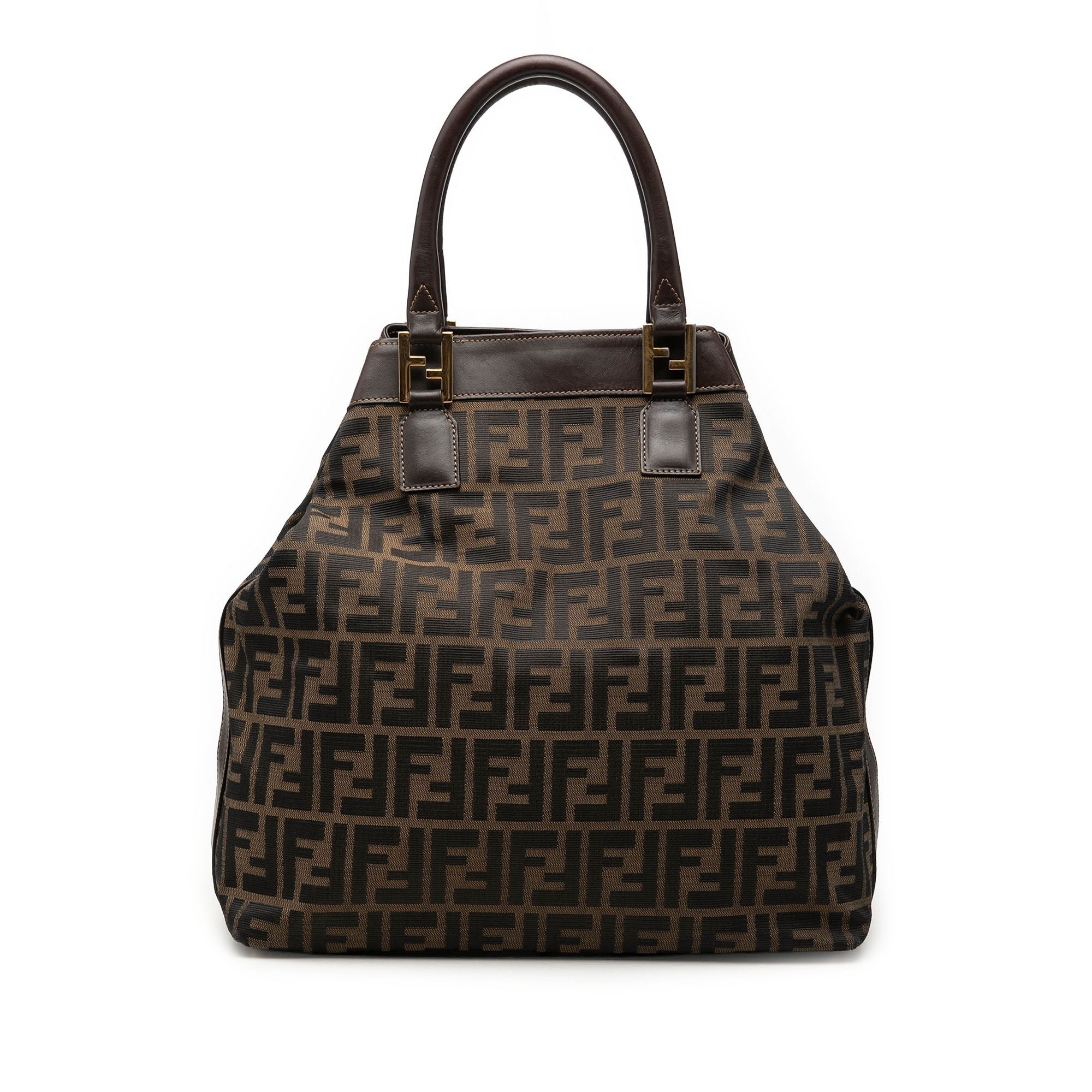 Pocket leather tote