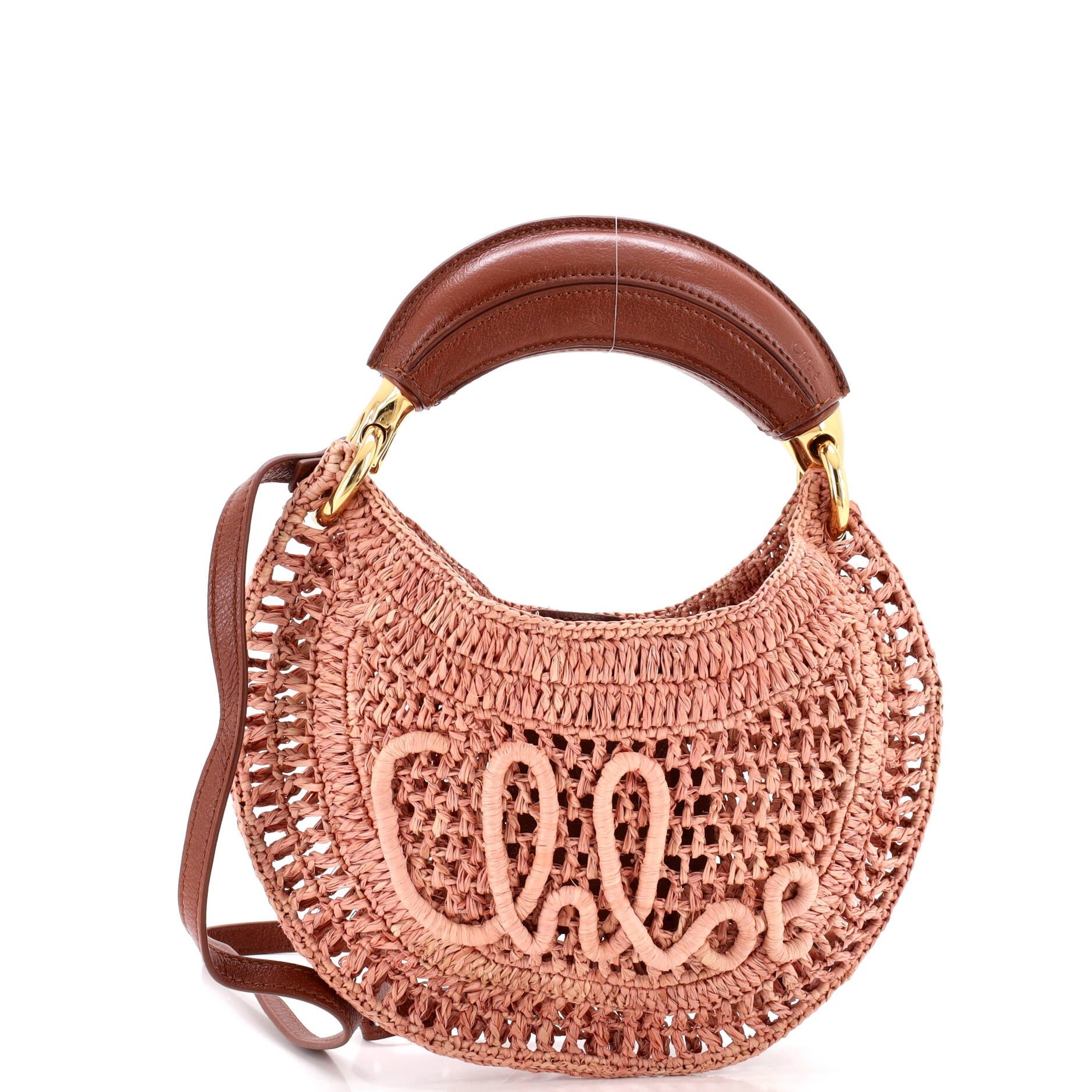 Summer Banana Hobo Woven Raffia
