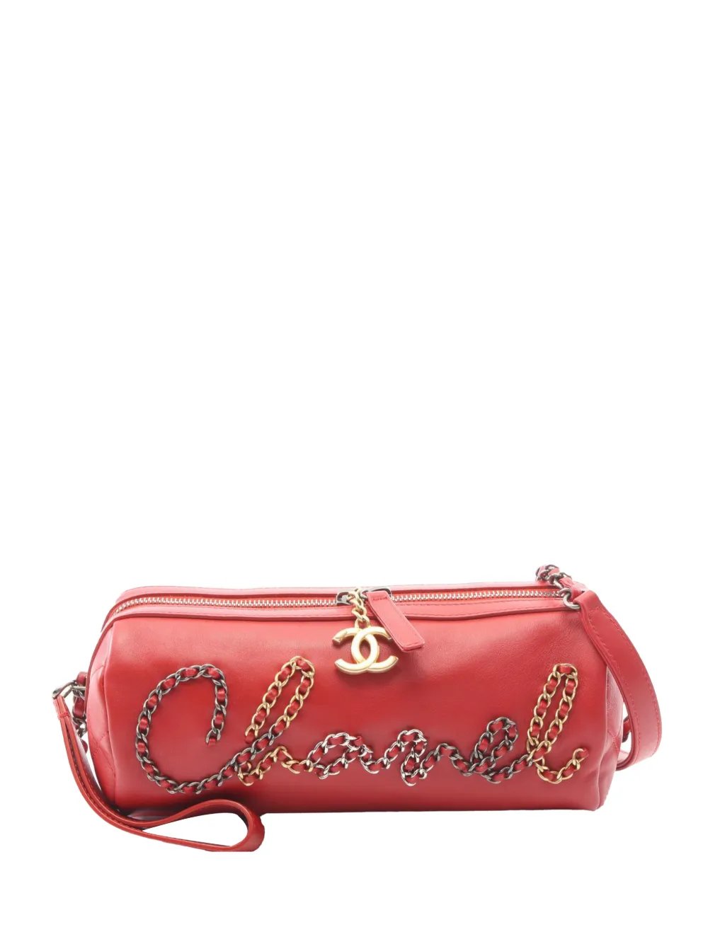 2019 Calfskin Signature Chain Signe Bowling Bag crossbody bag